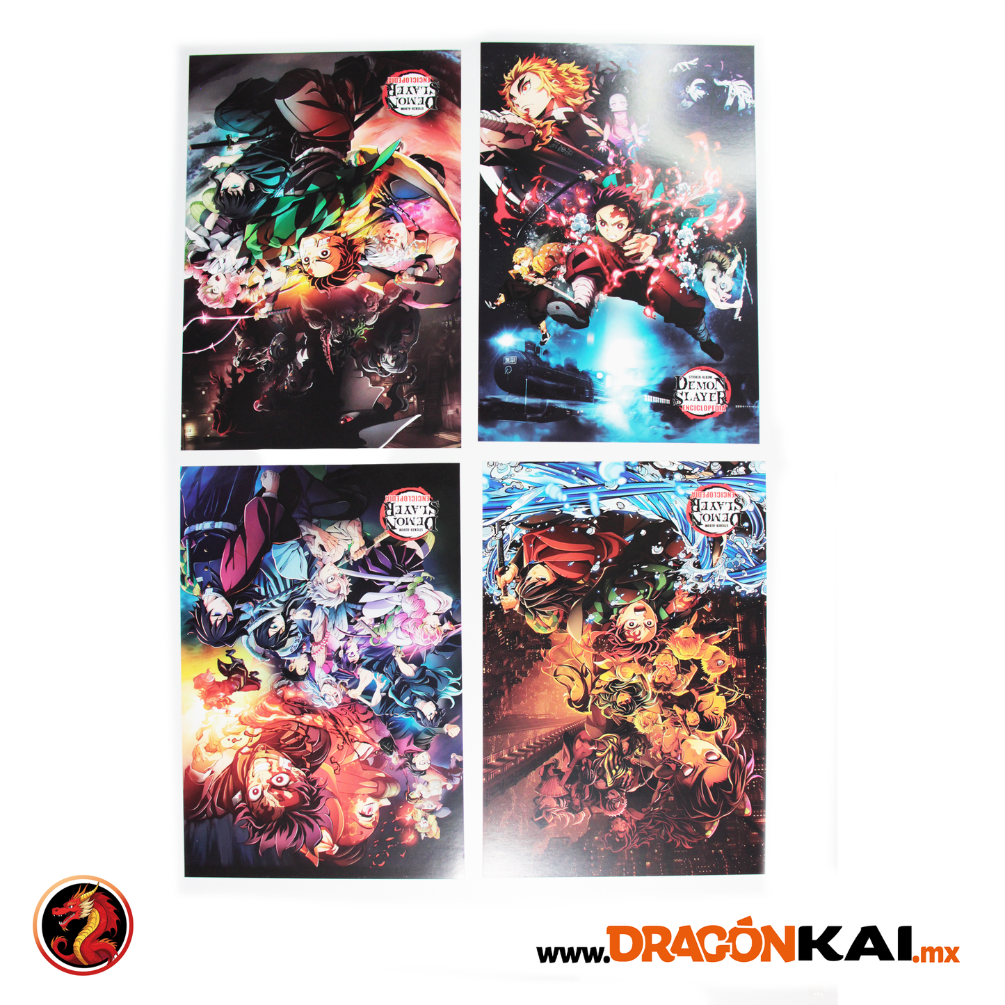 Álbum Enciclopedia Demon Slayer (Editorial Zero) + Set completo a pegar