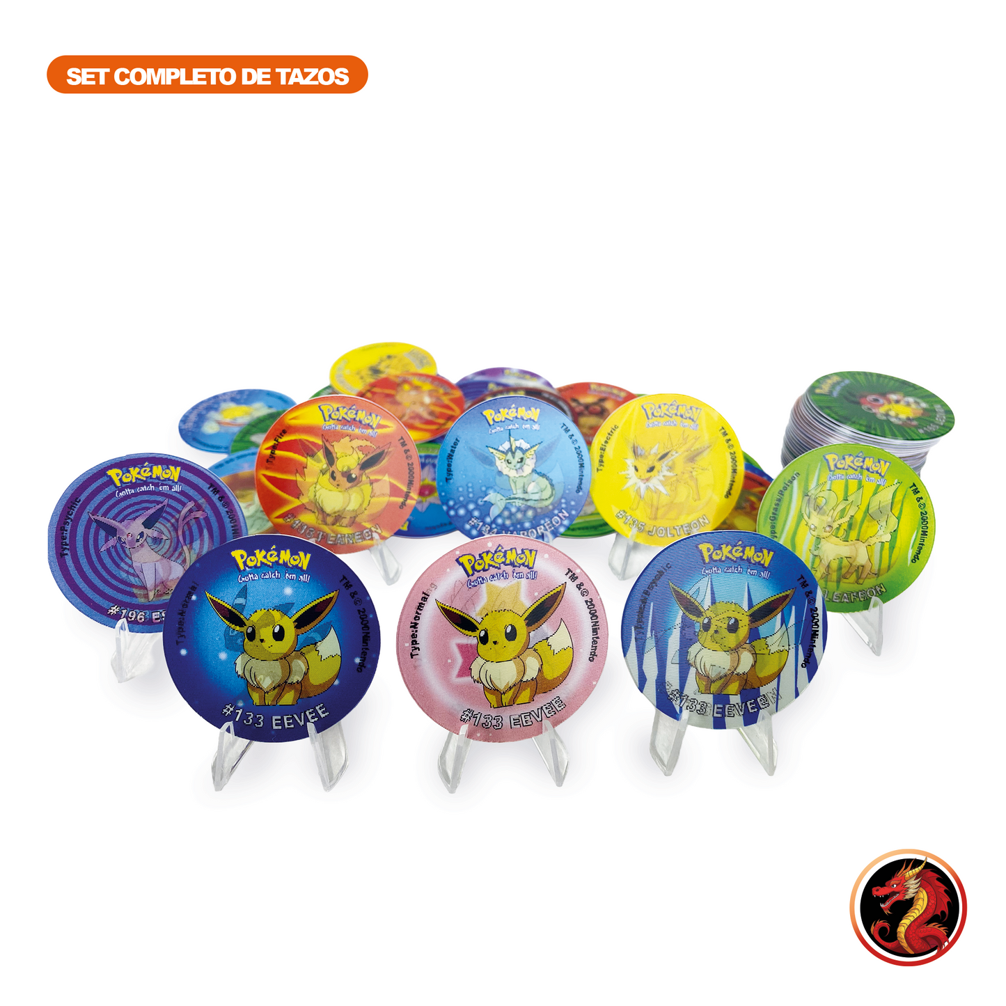 Tazos 3D Pokémon – Colección Completa | Versión Custom