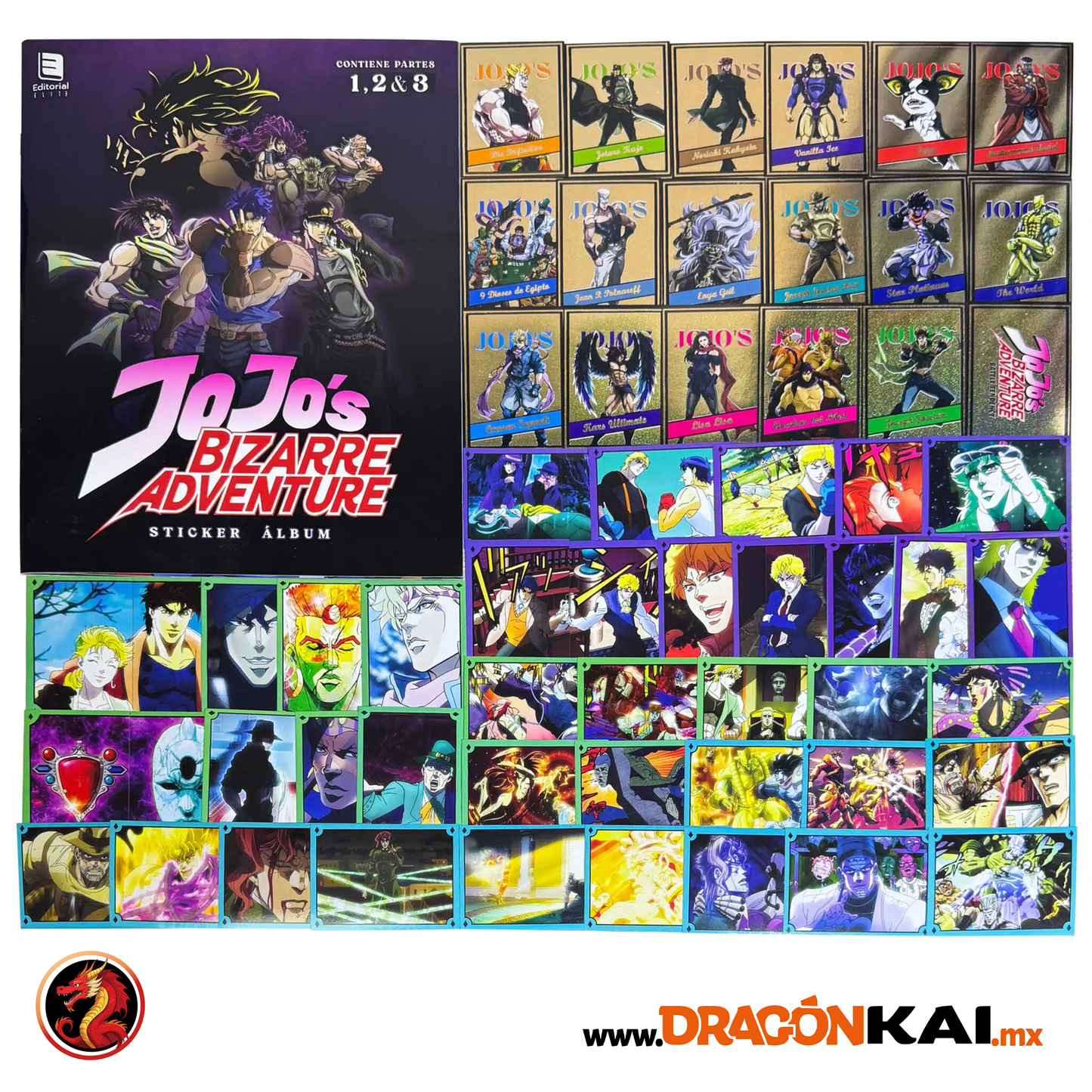 Álbum Jojos Bizarre Adventure + Set completo a pegar