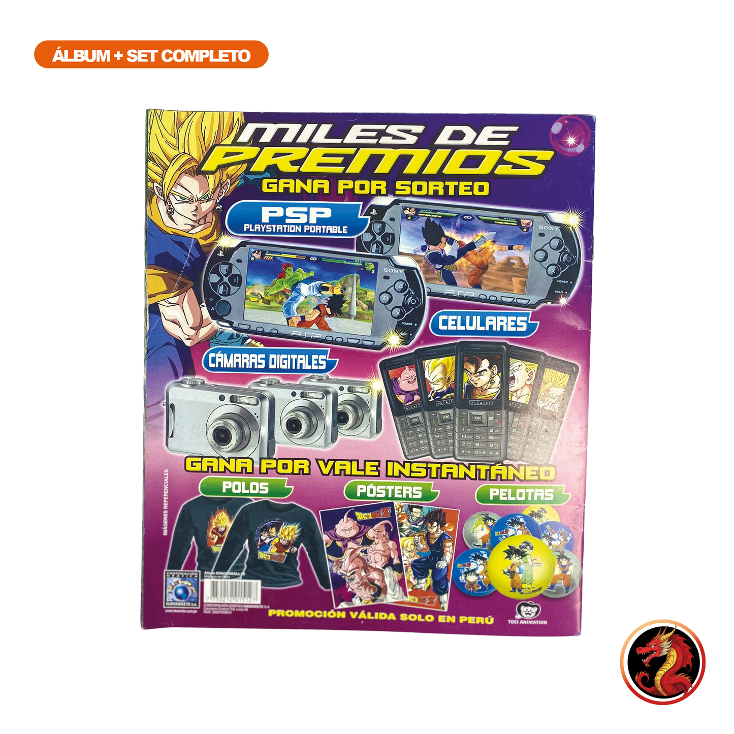 Álbum Dragon Ball Z 5 – Reedición Original Navarrete + Set Completo