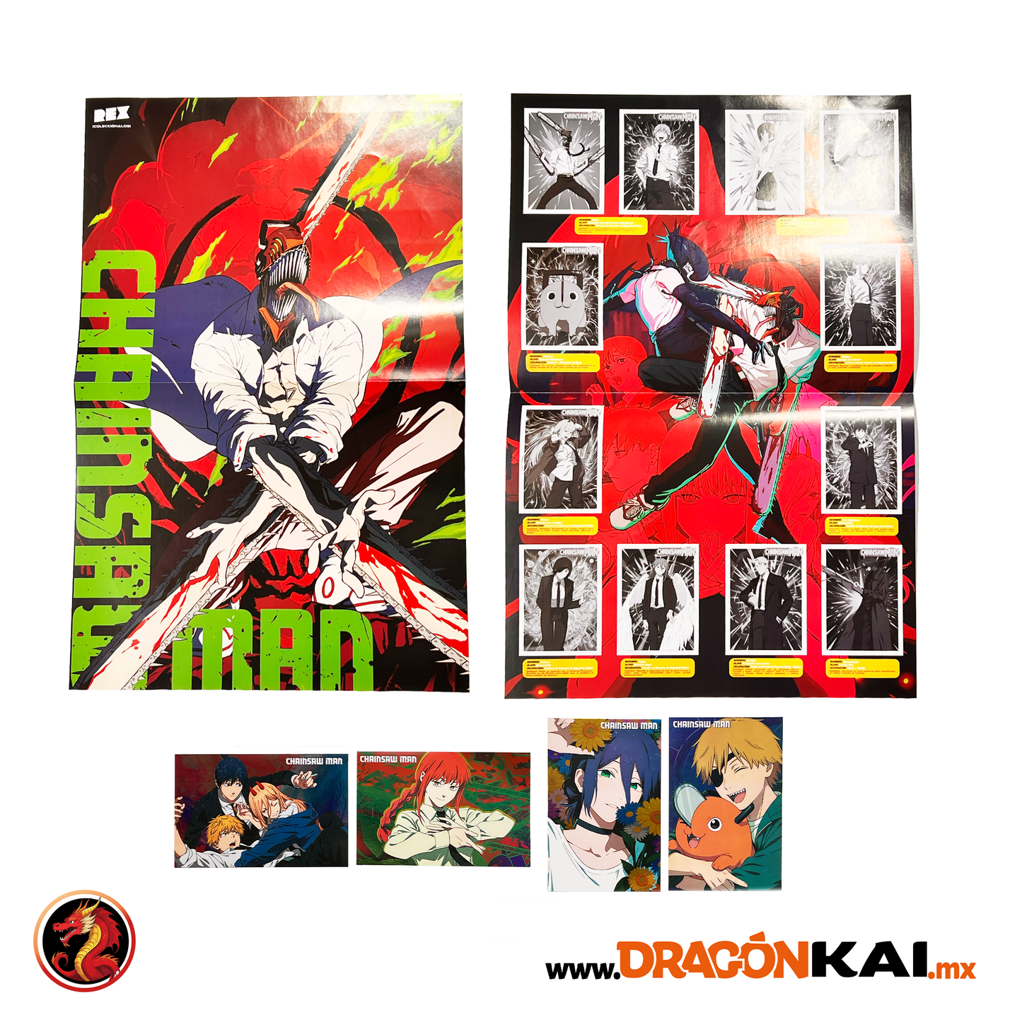 Álbum Chainsaw Man + Set completo a pegar