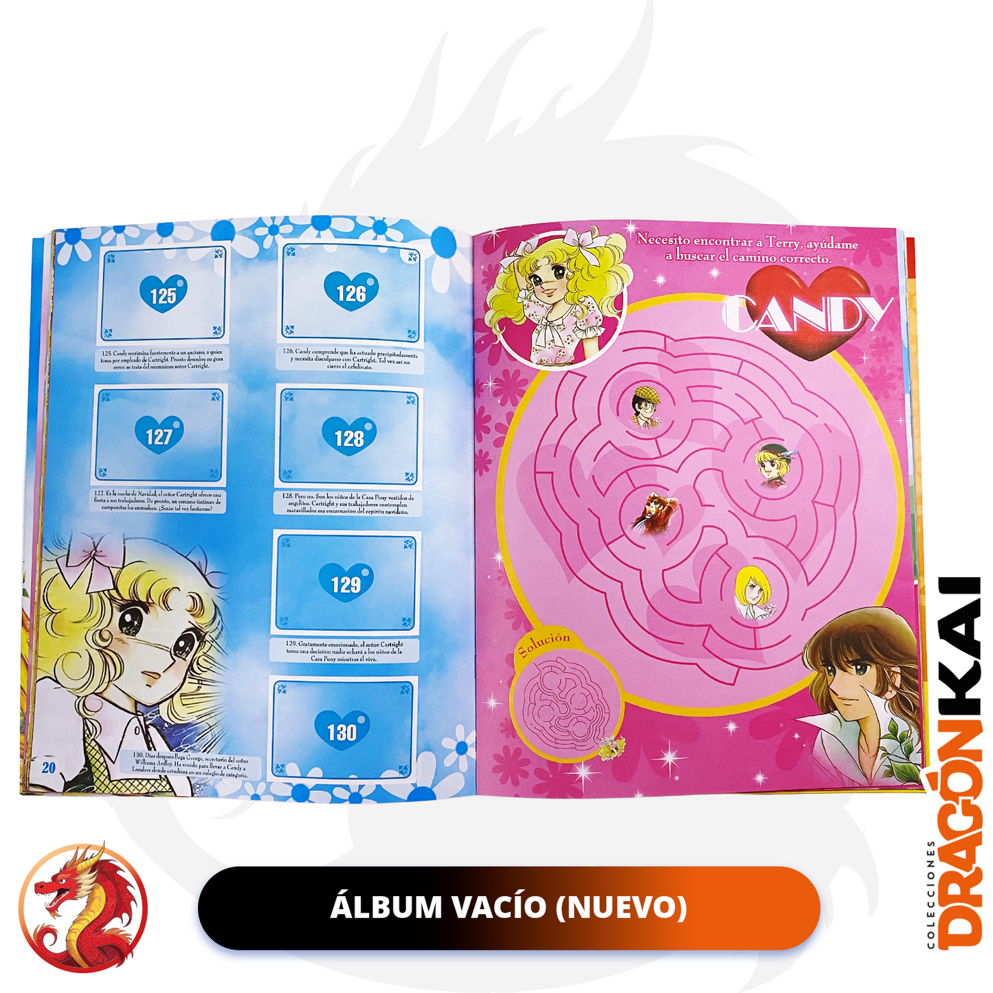 Álbum Candy (Re. Navarrete) + Set completo a pegar