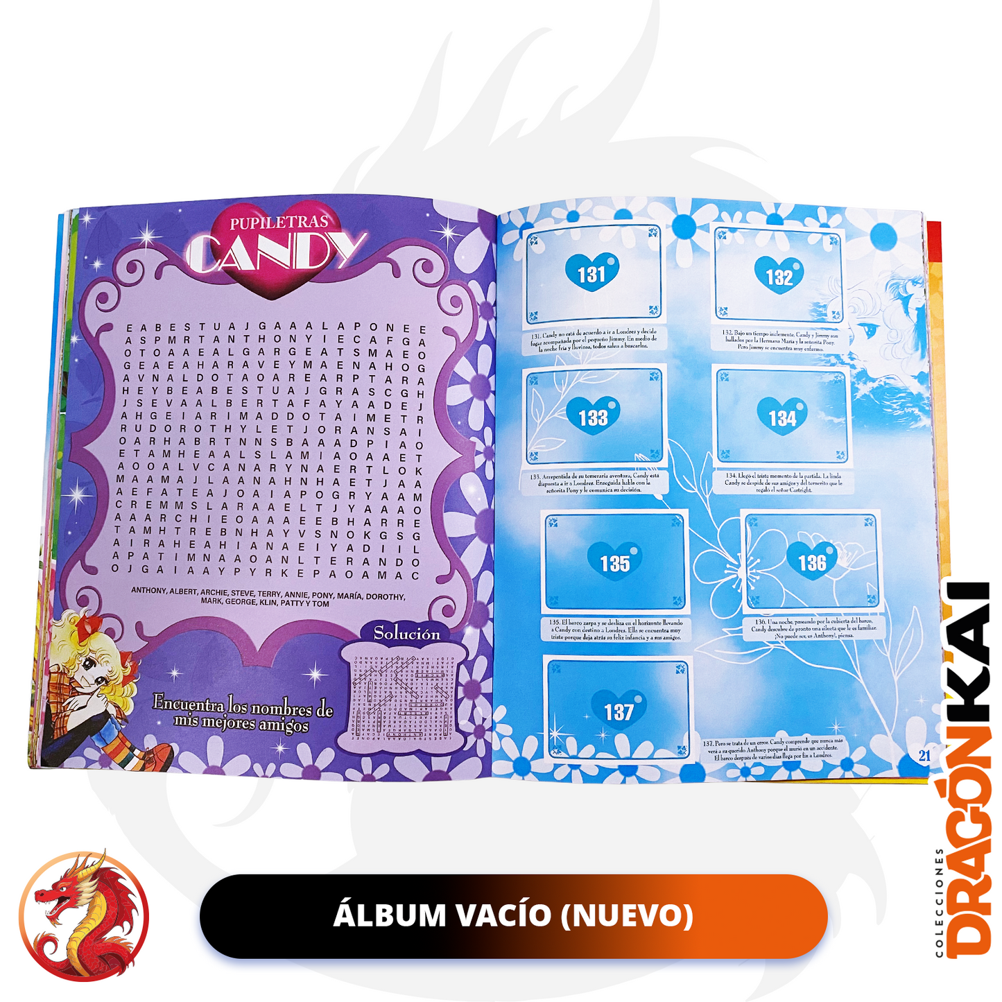 Álbum Candy (Re. Navarrete) + Set completo a pegar