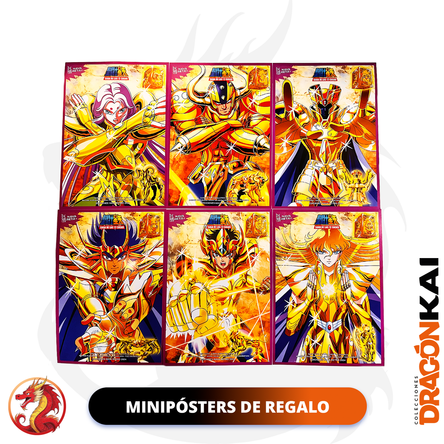 Tarjetas Caballeros del Zodiaco Vol. 3 - Saga de las 12 Casas | Set Completo + Coleccionador