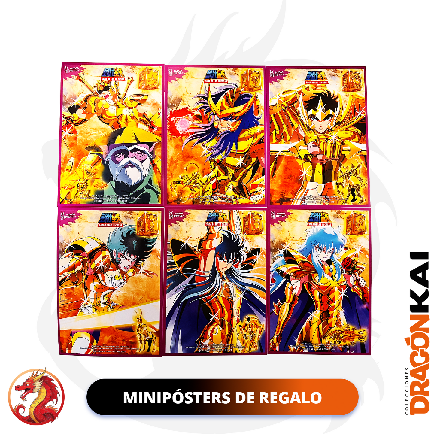 Tarjetas Caballeros del Zodiaco Vol. 3 - Saga de las 12 Casas | Set Completo + Coleccionador