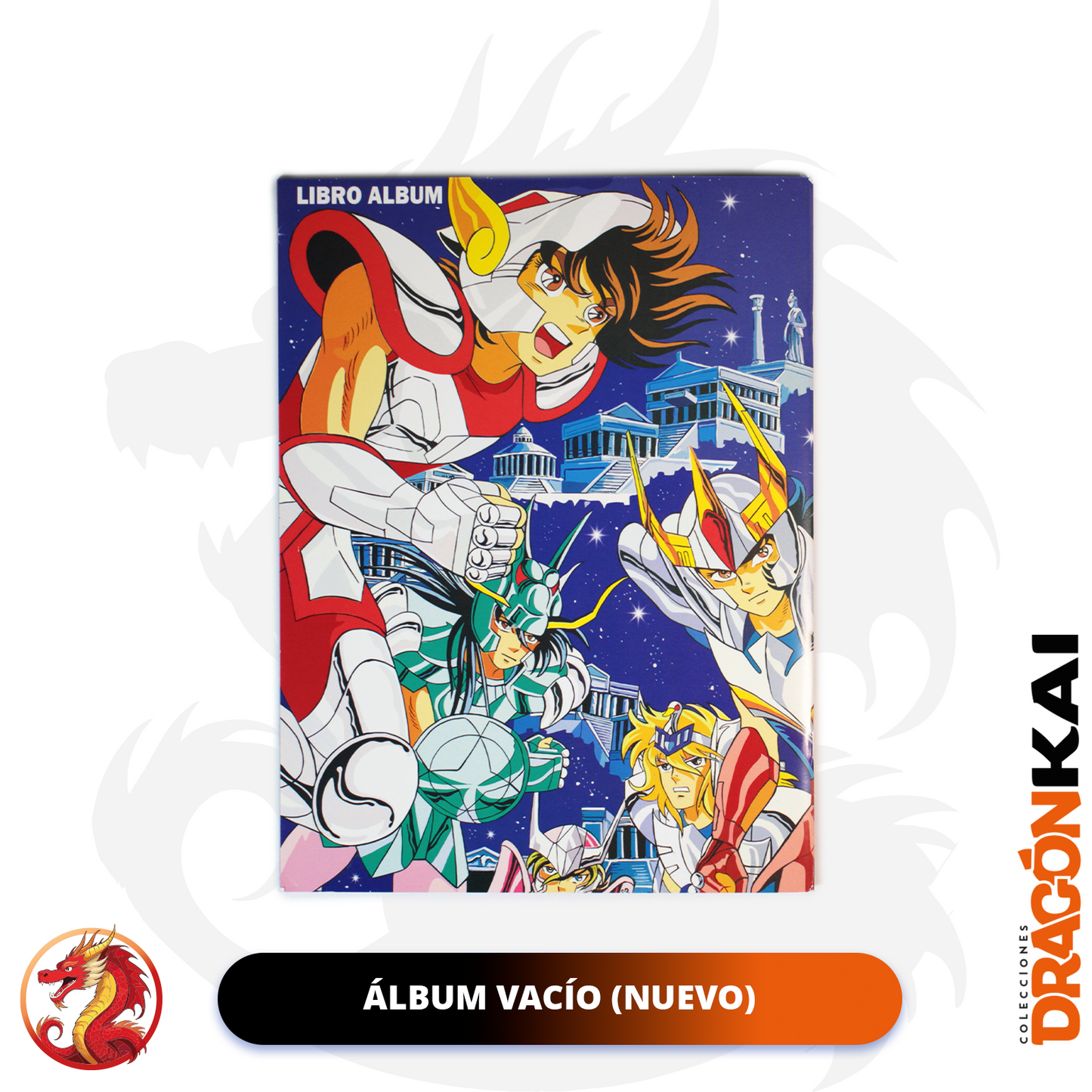 Álbum Caballeros del Zodiaco (Re. Navarrete) + Set completo a pegar
