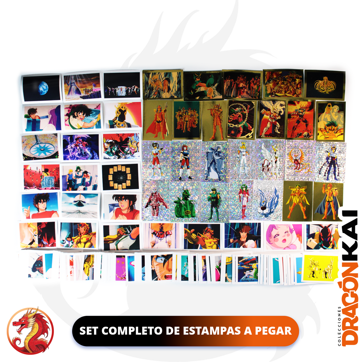 Álbum Caballeros del Zodiaco (Re. Navarrete) + Set completo a pegar