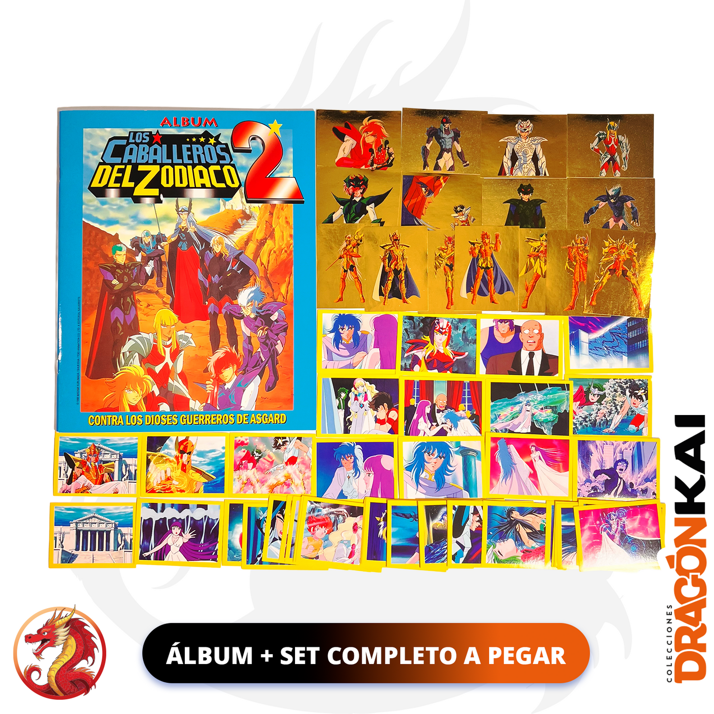 Álbum Caballeros del Zodiaco 2: Saga de Asgard (Re. Navarrete) + Set completo a pegar
