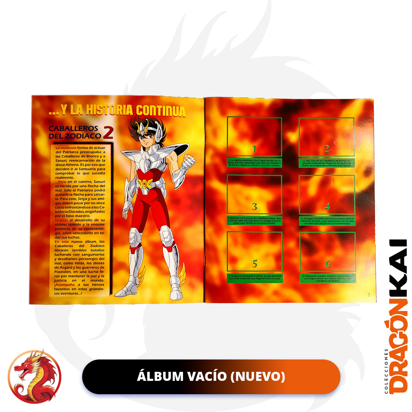 Álbum Caballeros del Zodiaco 2: Saga de Asgard (Re. Navarrete) + Set completo a pegar