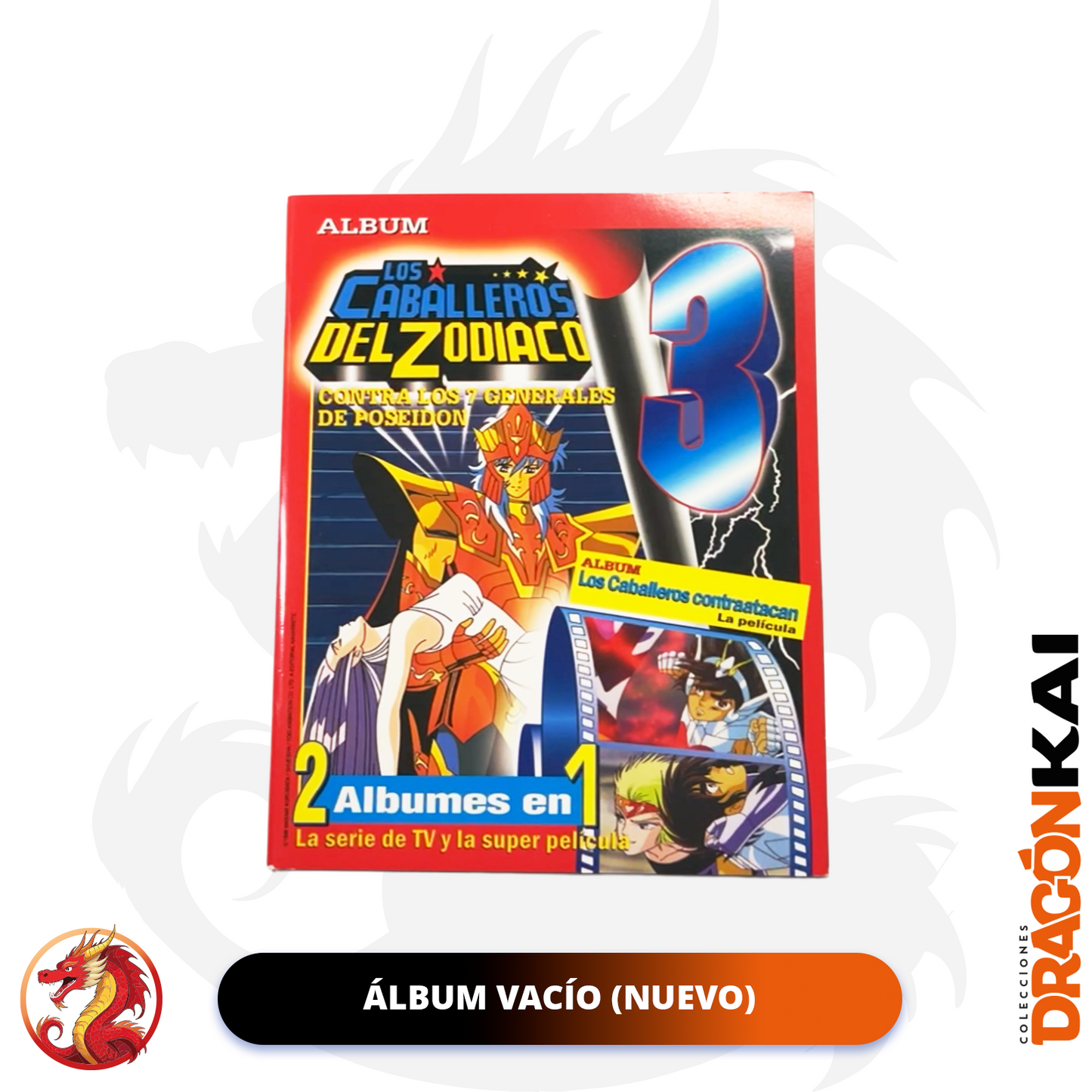 Álbum Caballeros del Zodiaco 3: Saga de Poseidón (Re. Navarrete) + Set completo a pegar