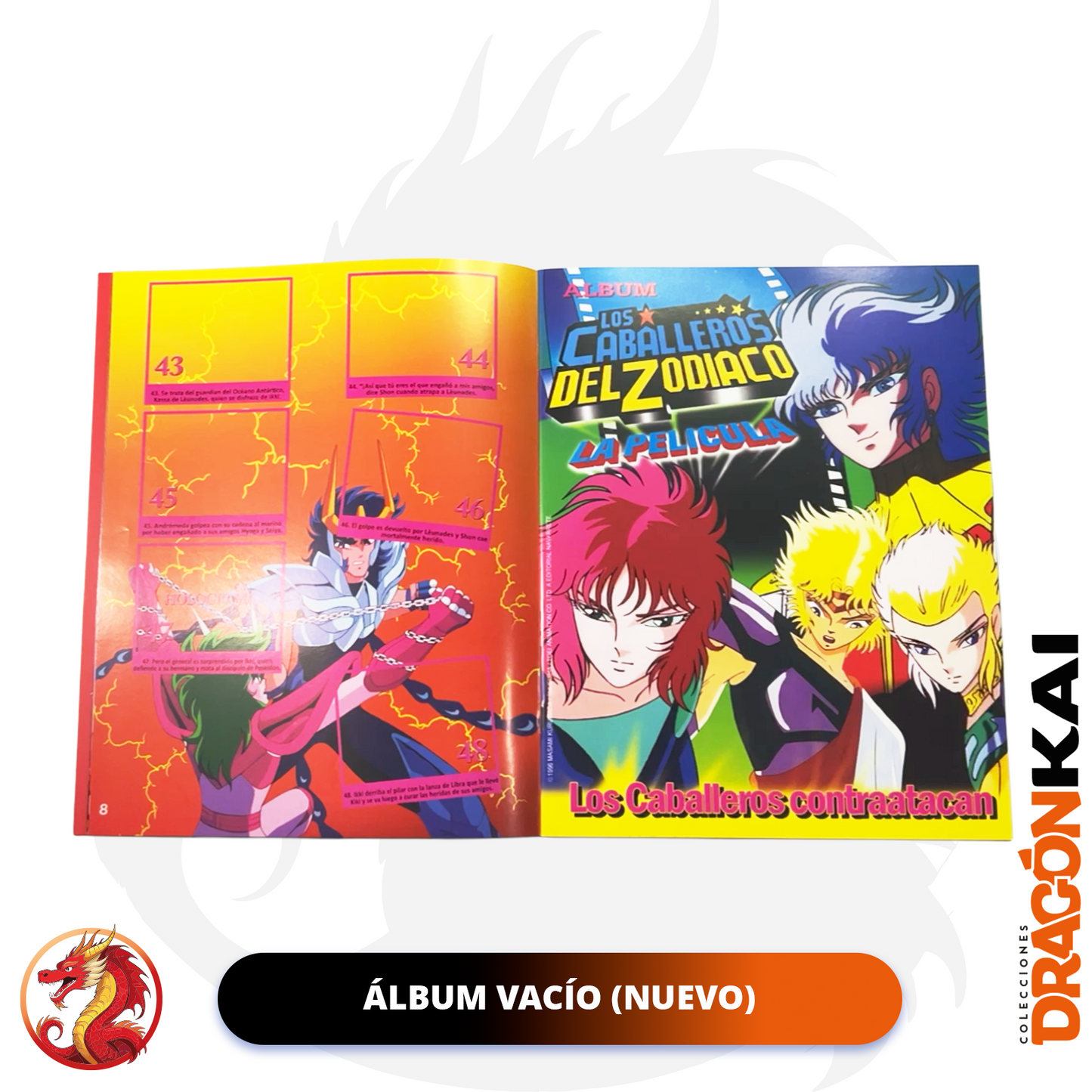 Álbum Caballeros del Zodiaco 3: Saga de Poseidón (Re. Navarrete) + Set completo a pegar