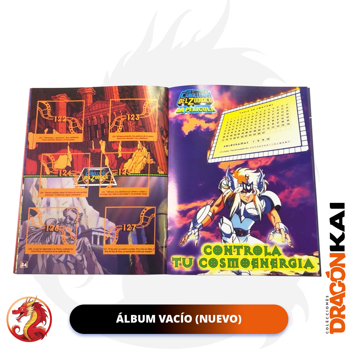 Álbum Caballeros del Zodiaco 3: Saga de Poseidón (Re. Navarrete) + Set completo a pegar