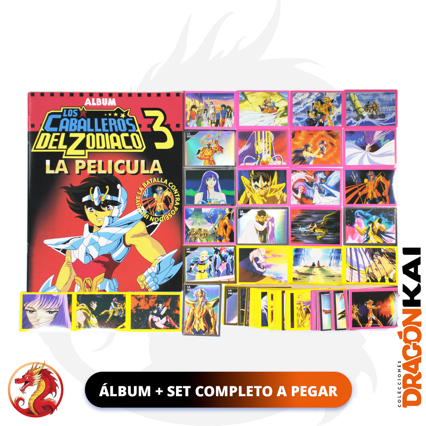 Álbum Caballeros del Zodiaco 3: La Película (Re. Salo) + Set completo a pegar