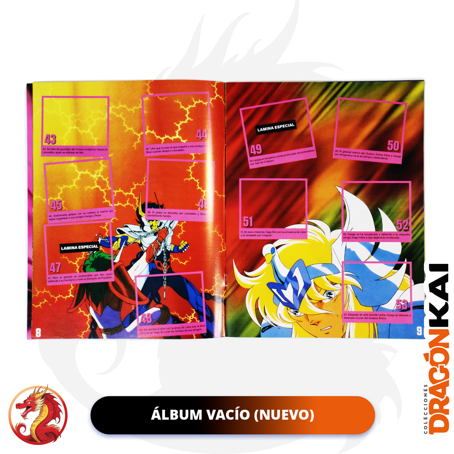 Álbum Caballeros del Zodiaco 3: La Película (Re. Salo) + Set completo a pegar