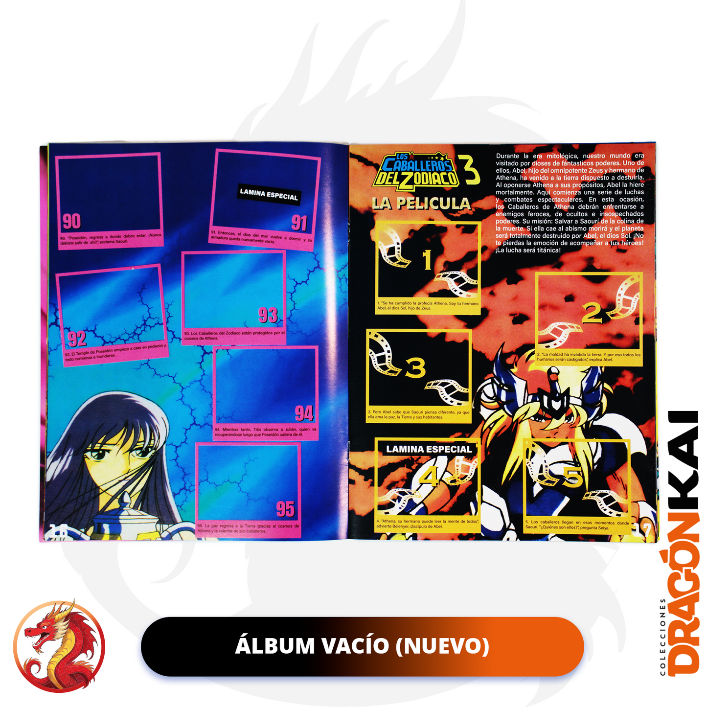 Álbum Caballeros del Zodiaco 3: La Película (Re. Salo) + Set completo a pegar