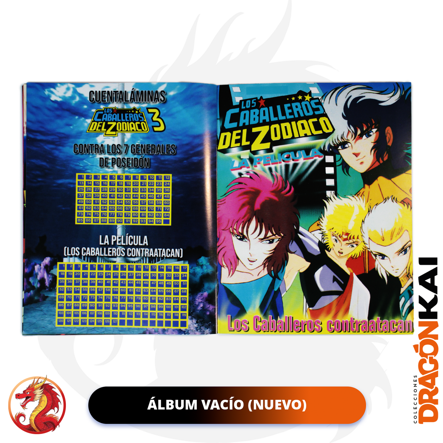 Álbum Caballeros del Zodiaco 3: La Película (Re. Salo) + Set completo a pegar