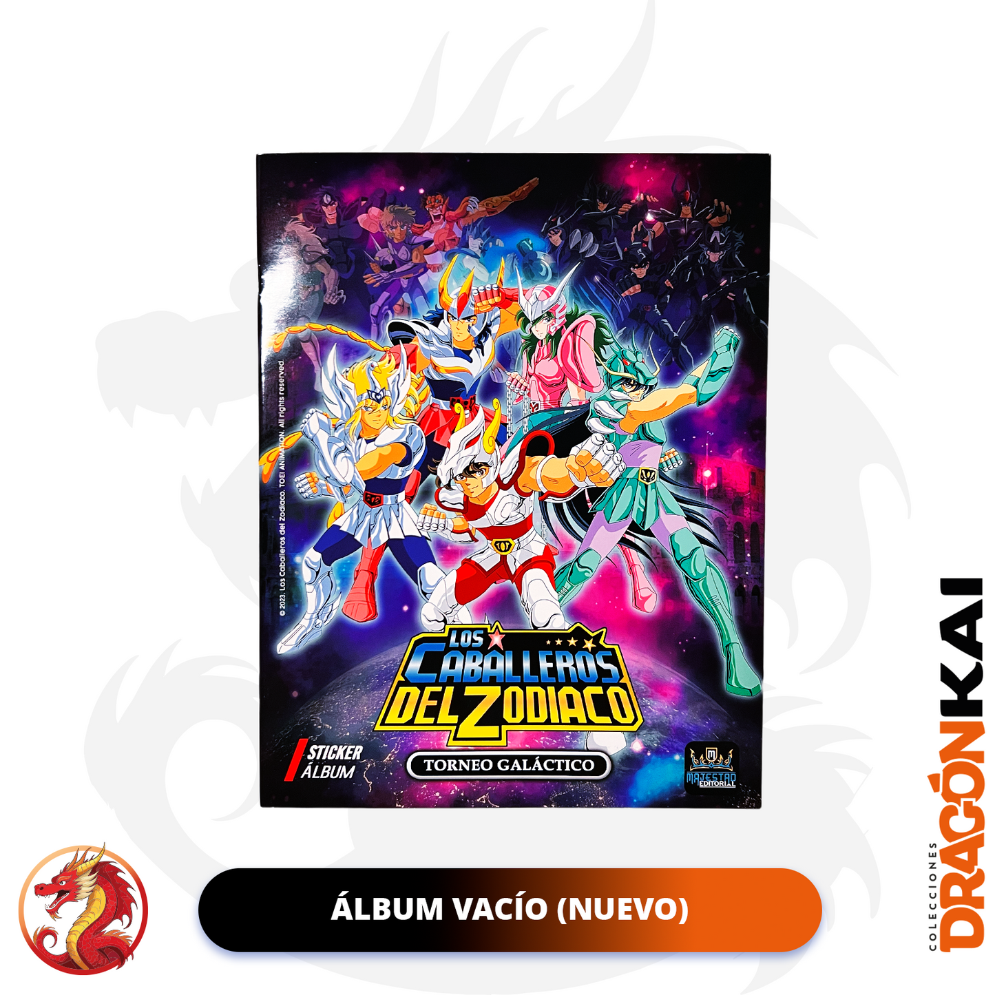 Álbum Caballeros del Zodiaco: Torneo Galáctico + Set completo a pegar