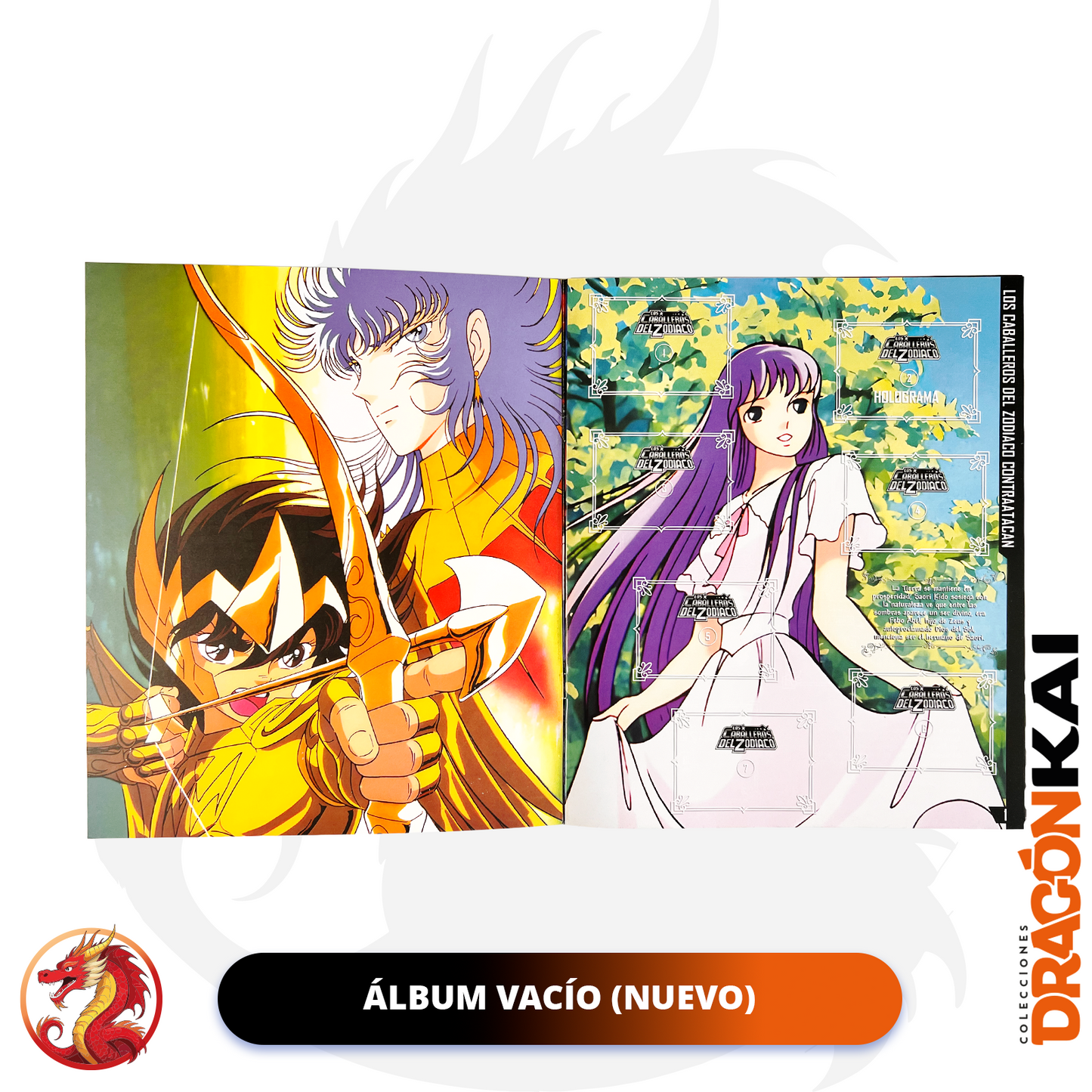 Álbum Los Caballeros del Zodiaco Contraatacan + Set completo a pegar