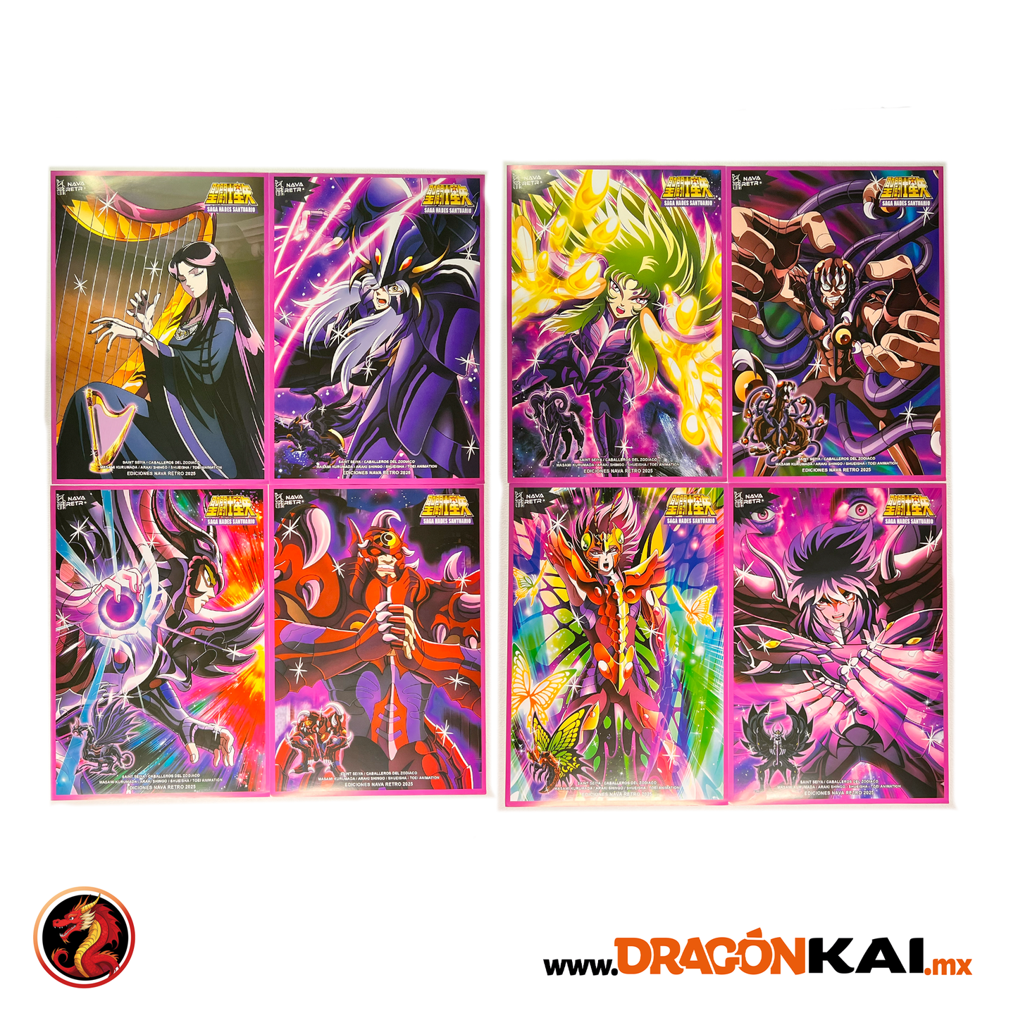 Tarjetas Caballeros del Zodiaco Vol. 6: Saga de Hades Santurario (Set completo)
