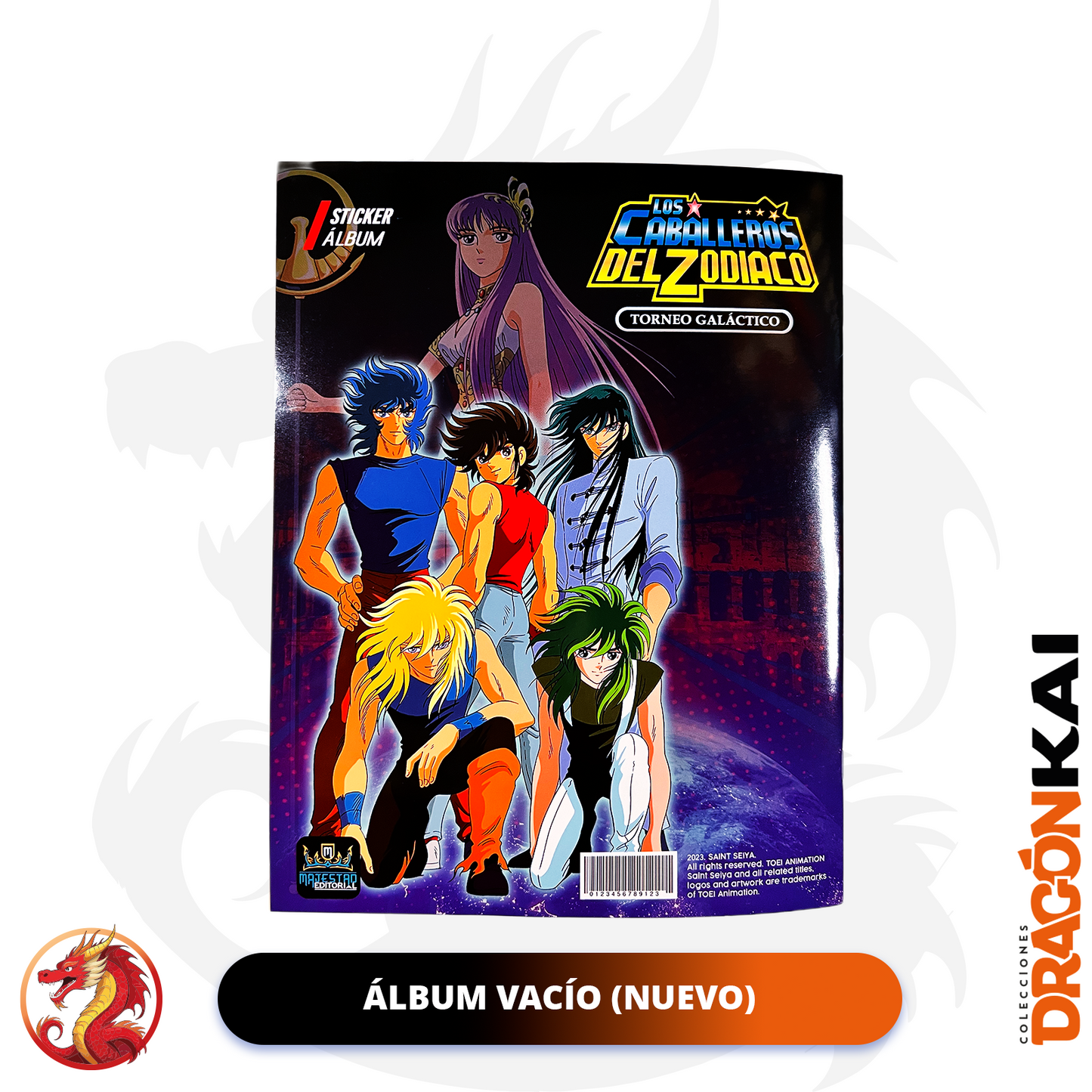 Álbum Caballeros del Zodiaco: Torneo Galáctico + Set completo a pegar