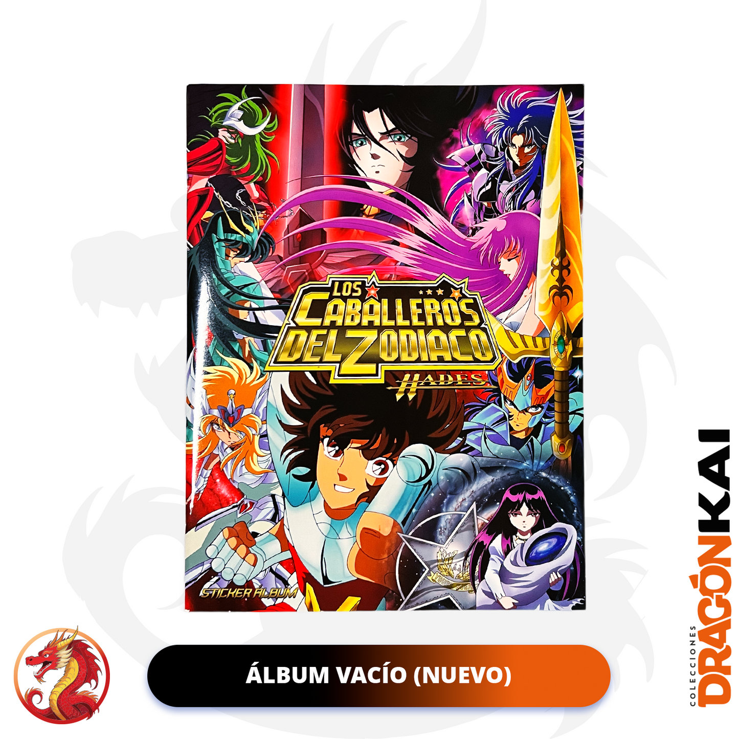 Álbum Caballeros del Zodiaco: La Saga de Hades + Set completo a pegar