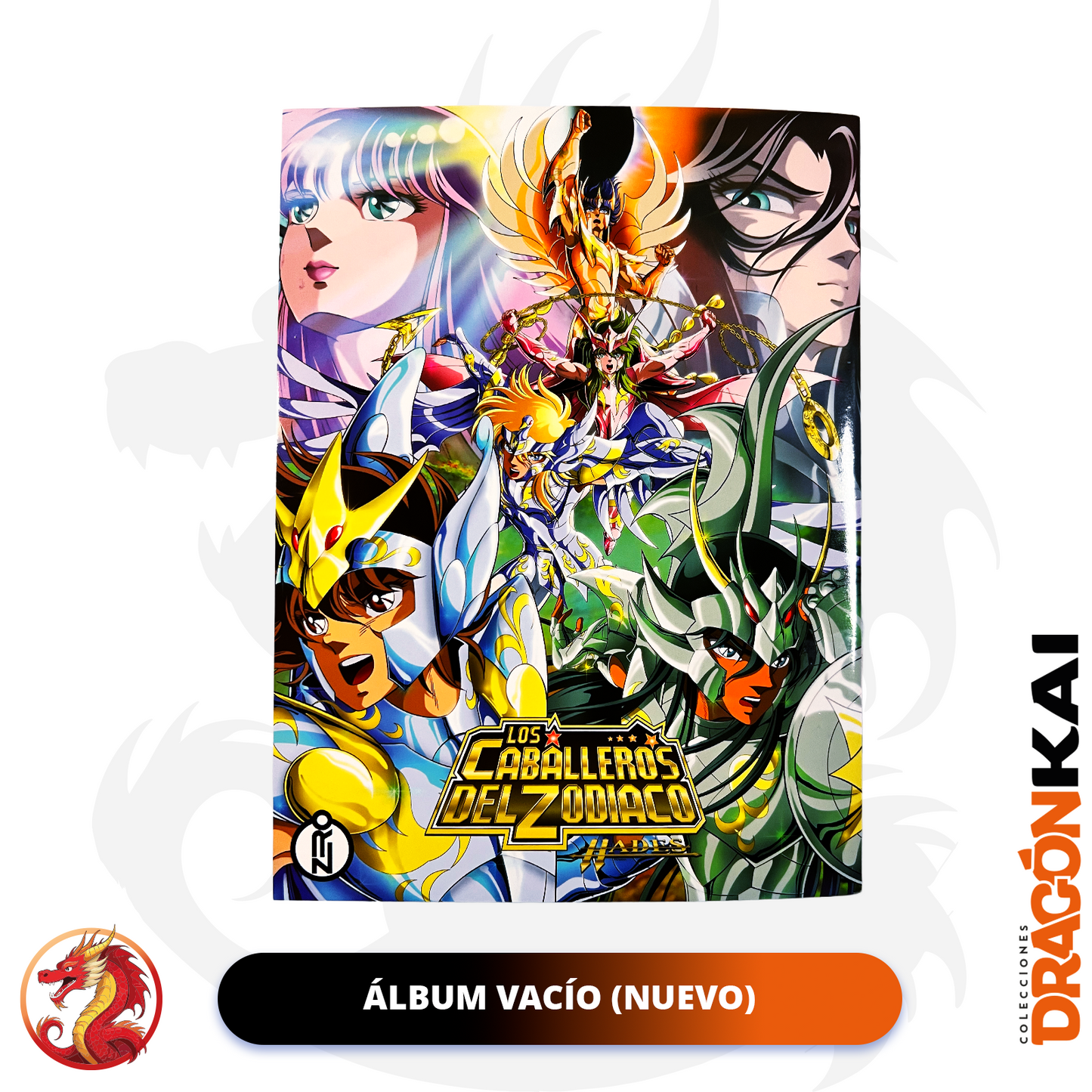 Álbum Caballeros del Zodiaco: La Saga de Hades + Set completo a pegar