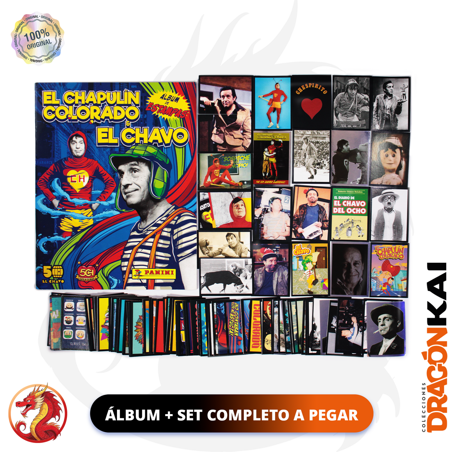 Álbum El Chapulín Colorado & El Chavo (Panini) + Set completo a pegar