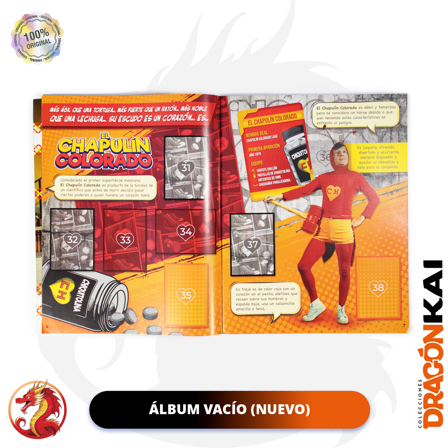 Álbum El Chapulín Colorado & El Chavo (Panini) + Set completo a pegar