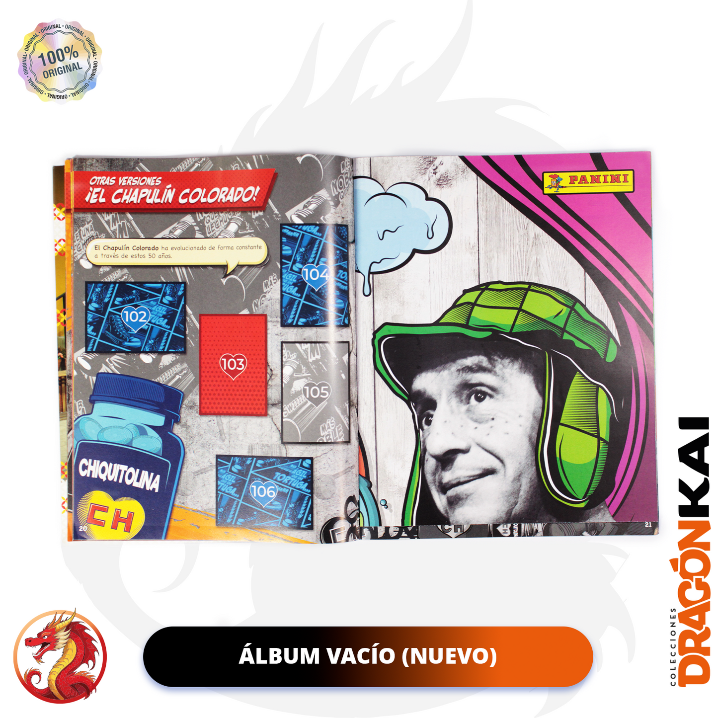 Álbum El Chapulín Colorado & El Chavo (Panini) + Set completo a pegar