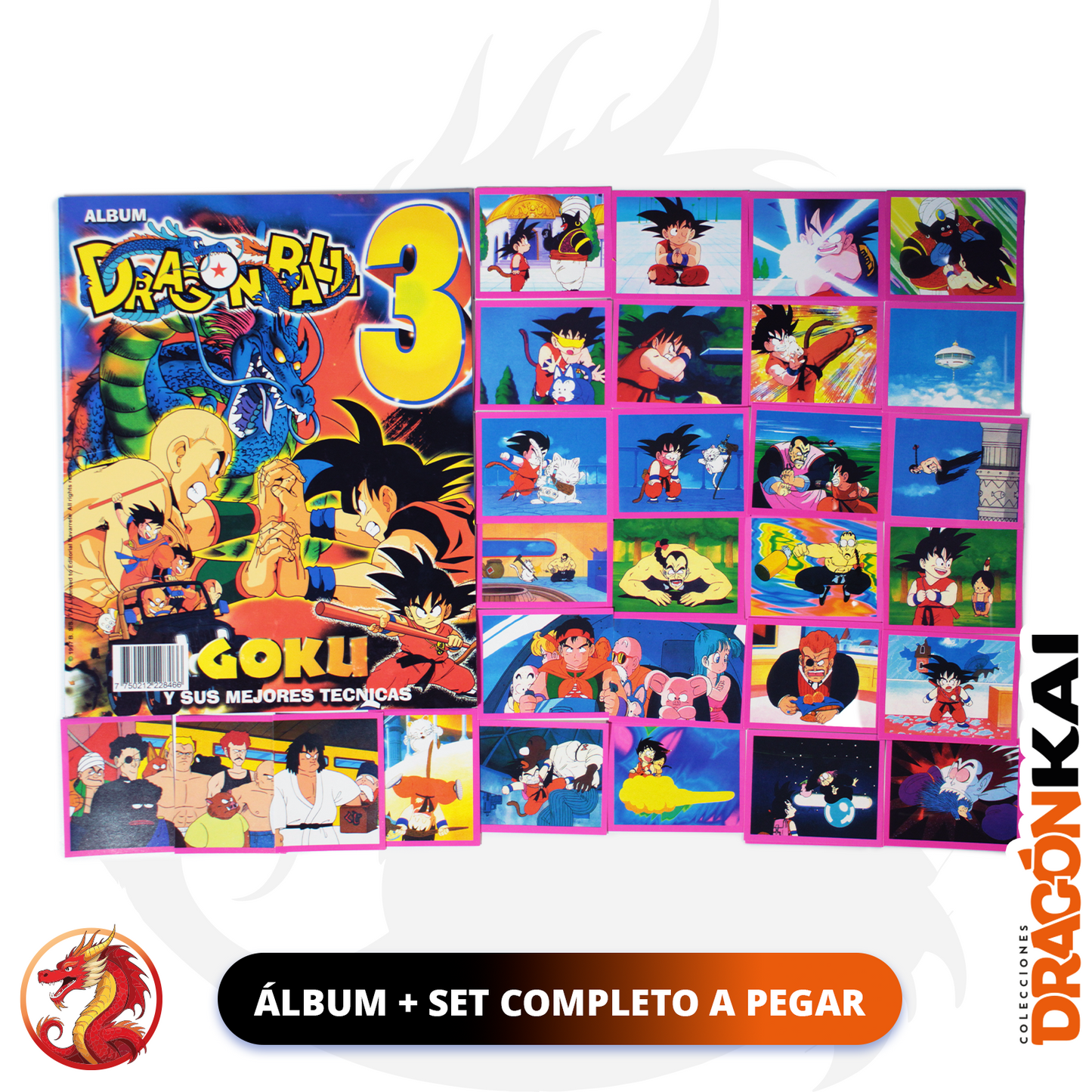 Álbum Dragon Ball 3 (Re. Navarrete) + set completo a pegar