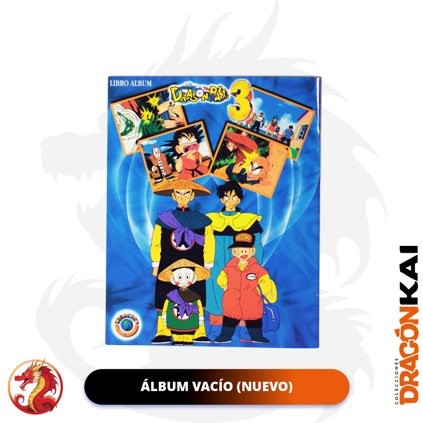Álbum Dragon Ball 3 (Re. Navarrete) + set completo a pegar