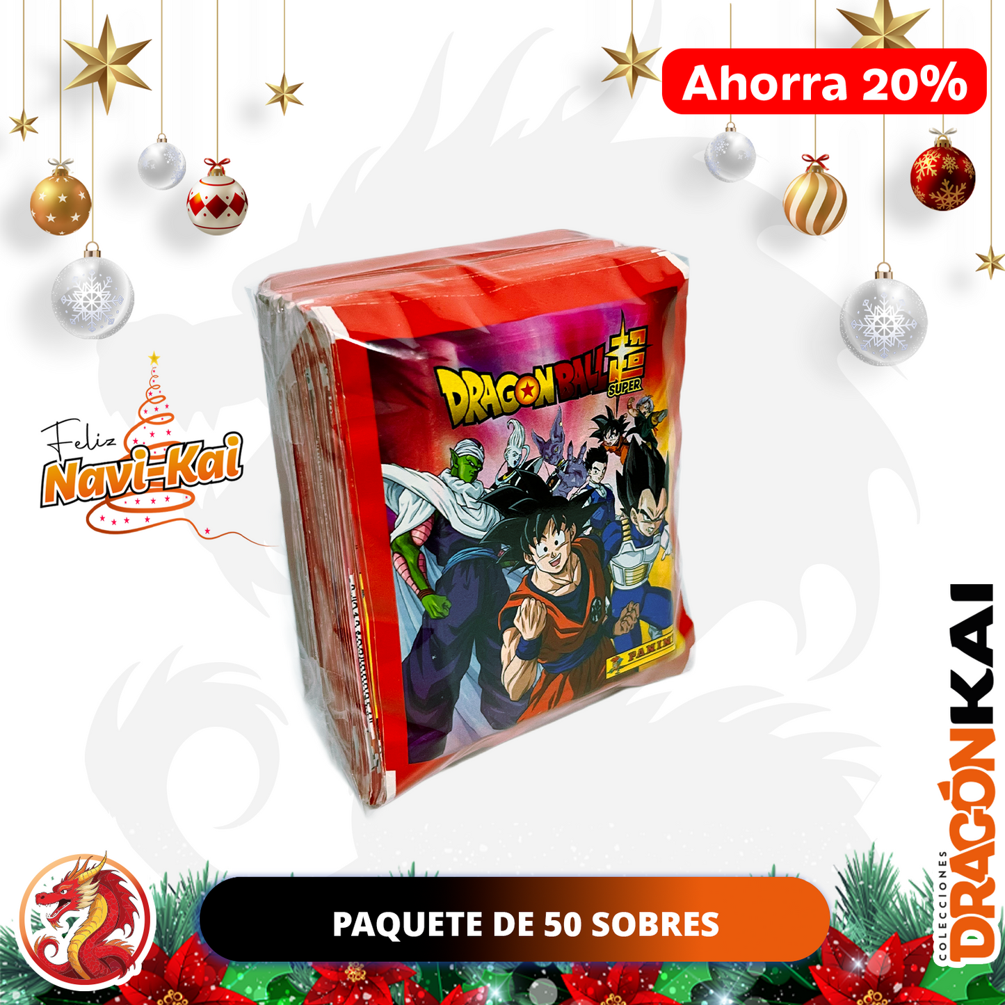 Colección Dragon Ball Super (Panini 2020). Paquete de 50 sobres.