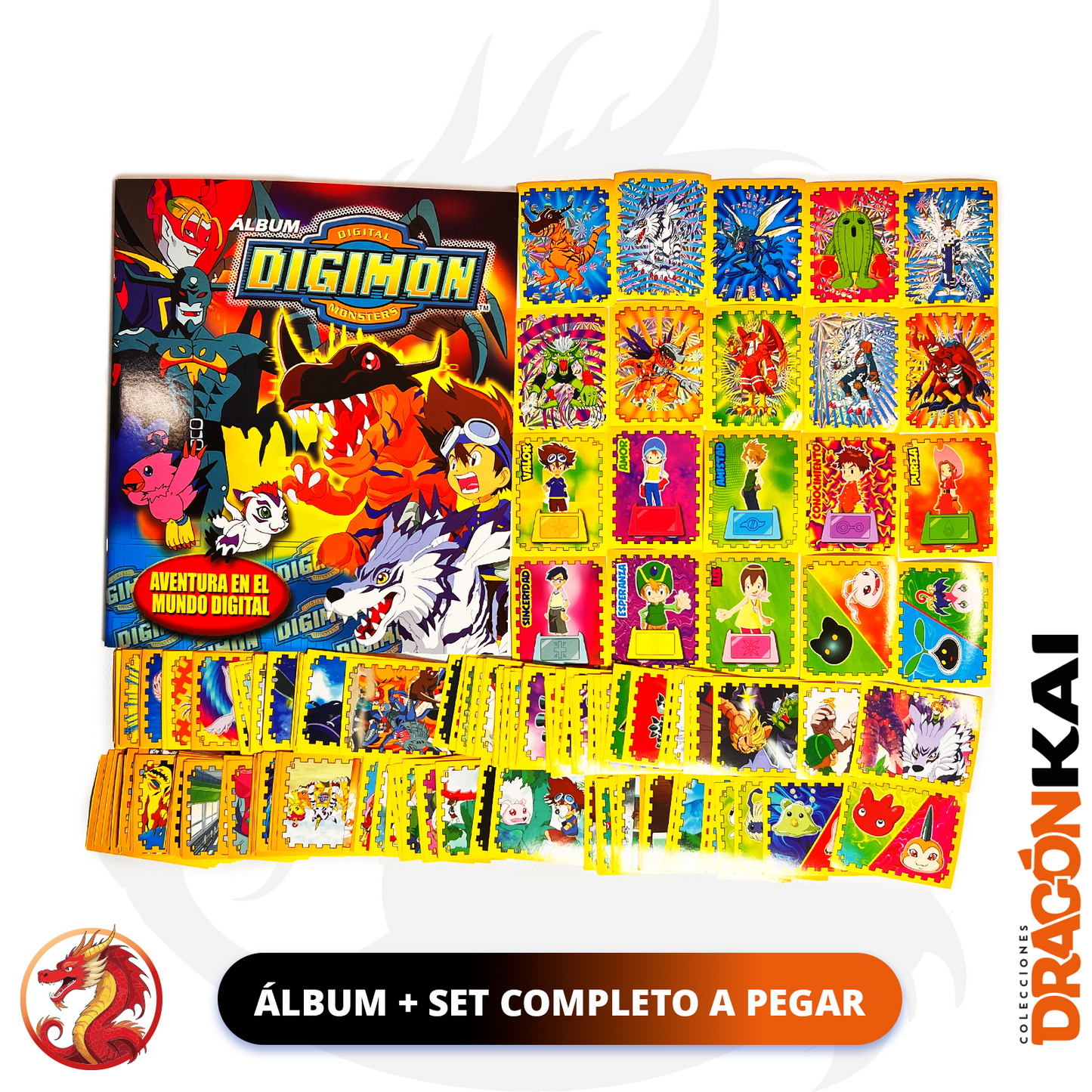 Álbum Digimon (Re. Navarrete) + Set completo a pegar