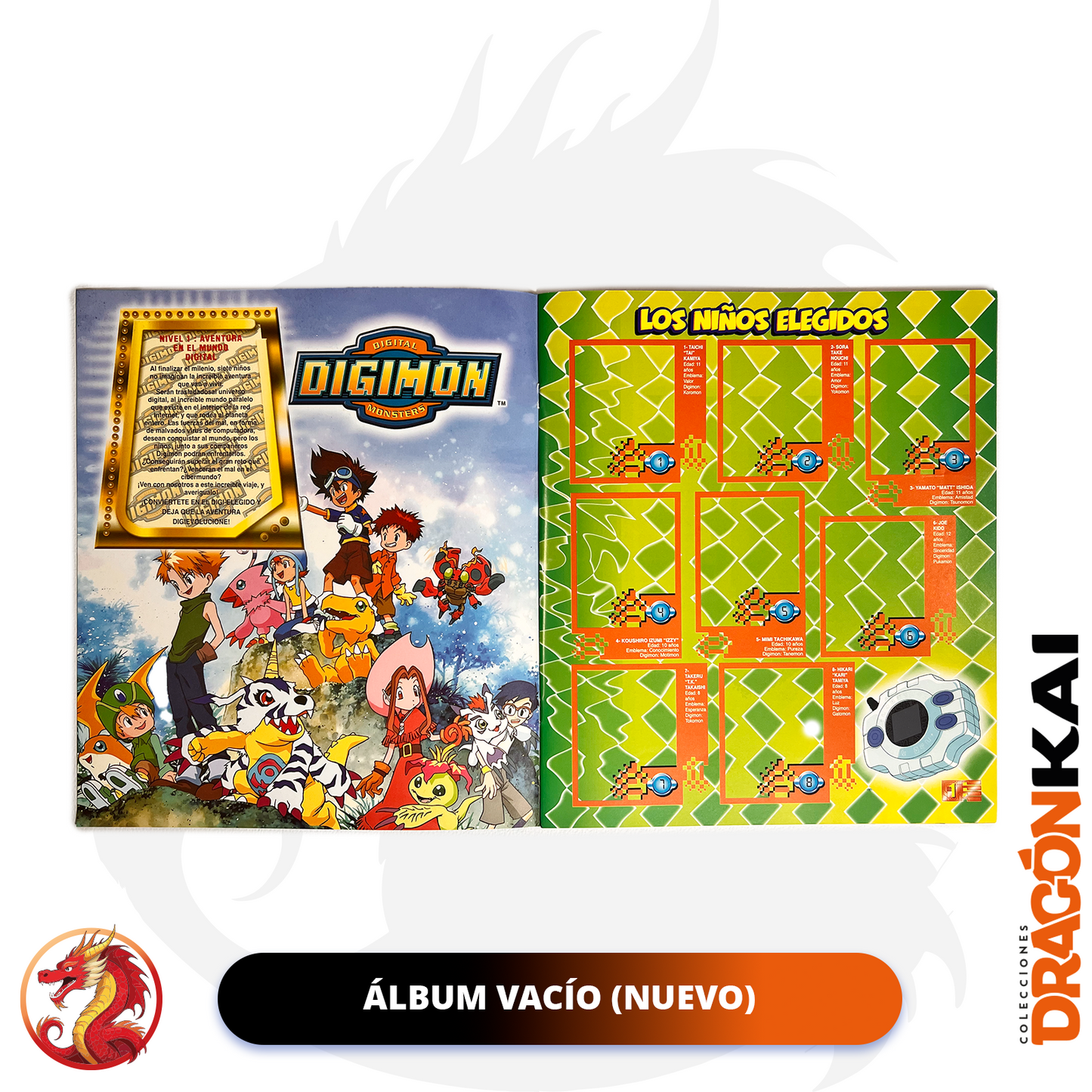 Álbum Digimon (Re. Navarrete) + Set completo a pegar