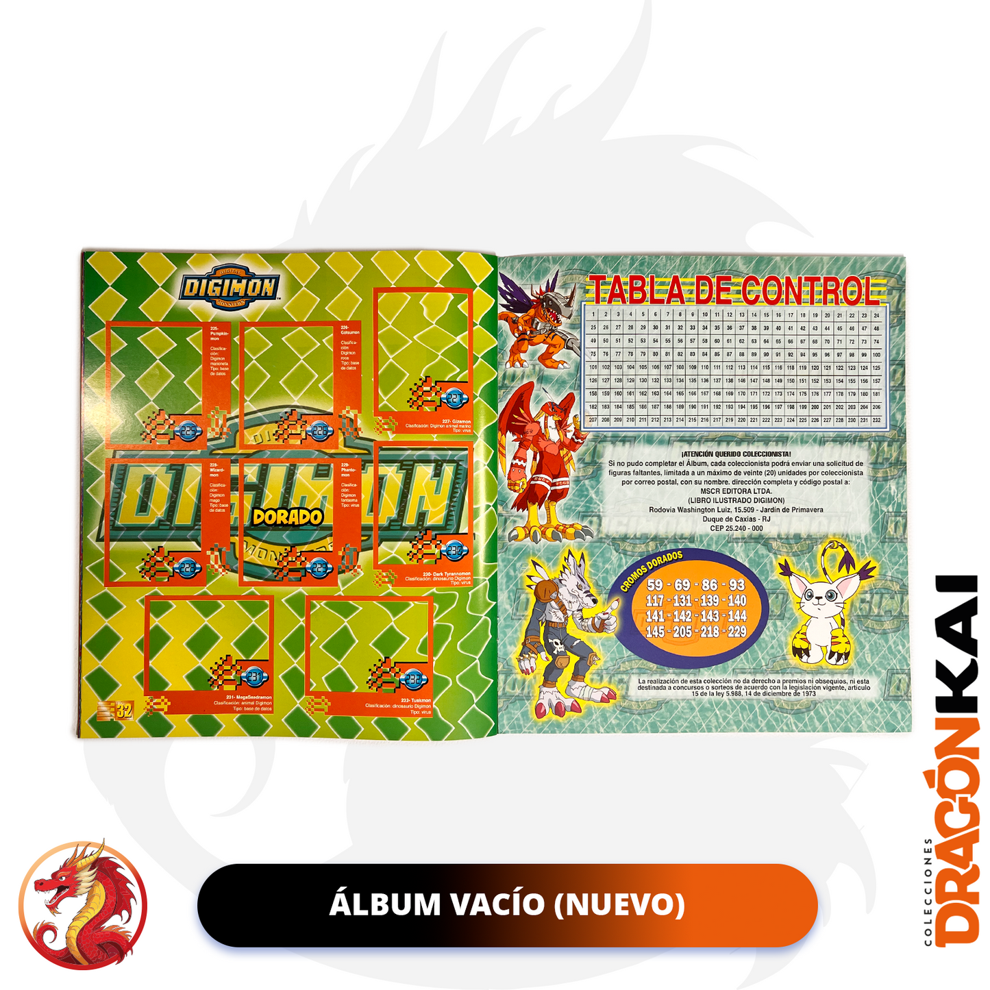 Álbum Digimon (Re. Navarrete) + Set completo a pegar