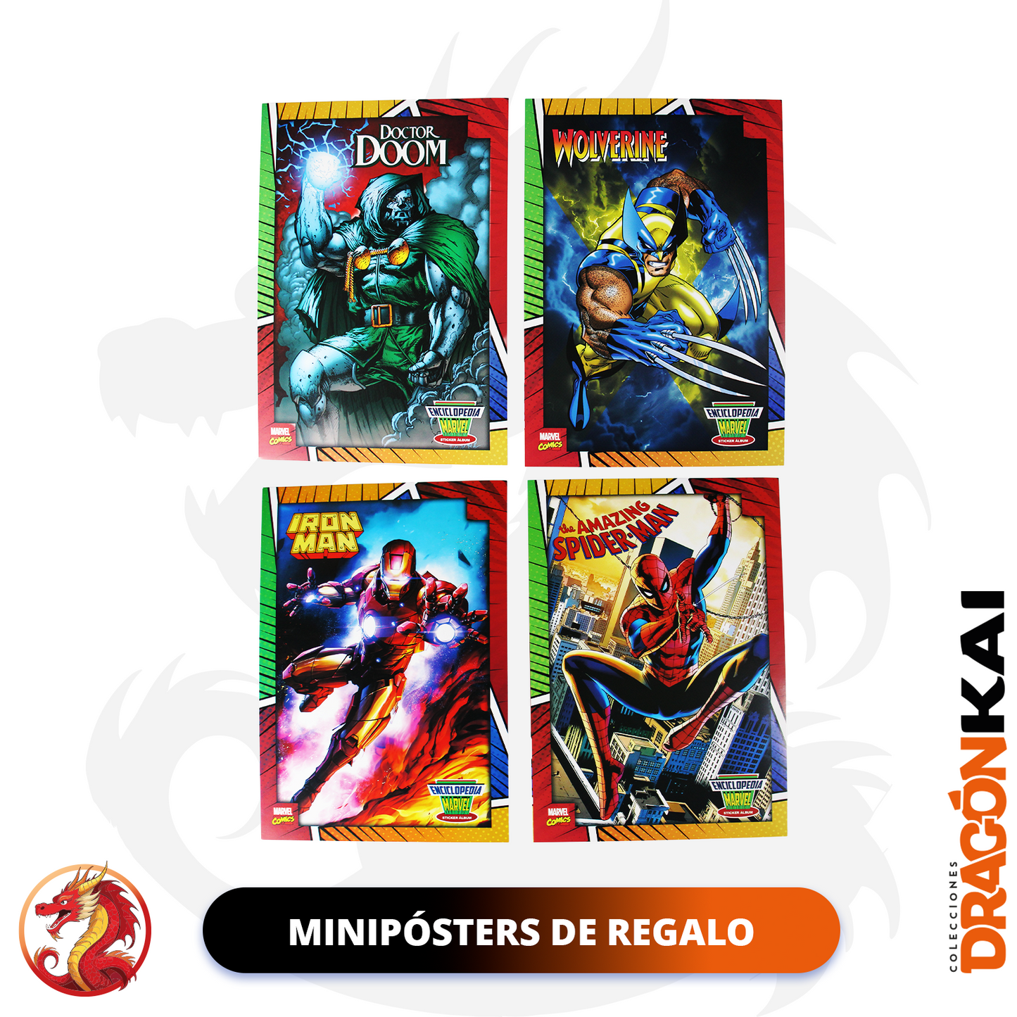 Álbum Enciclopedia Marvel + Set completo a pegar