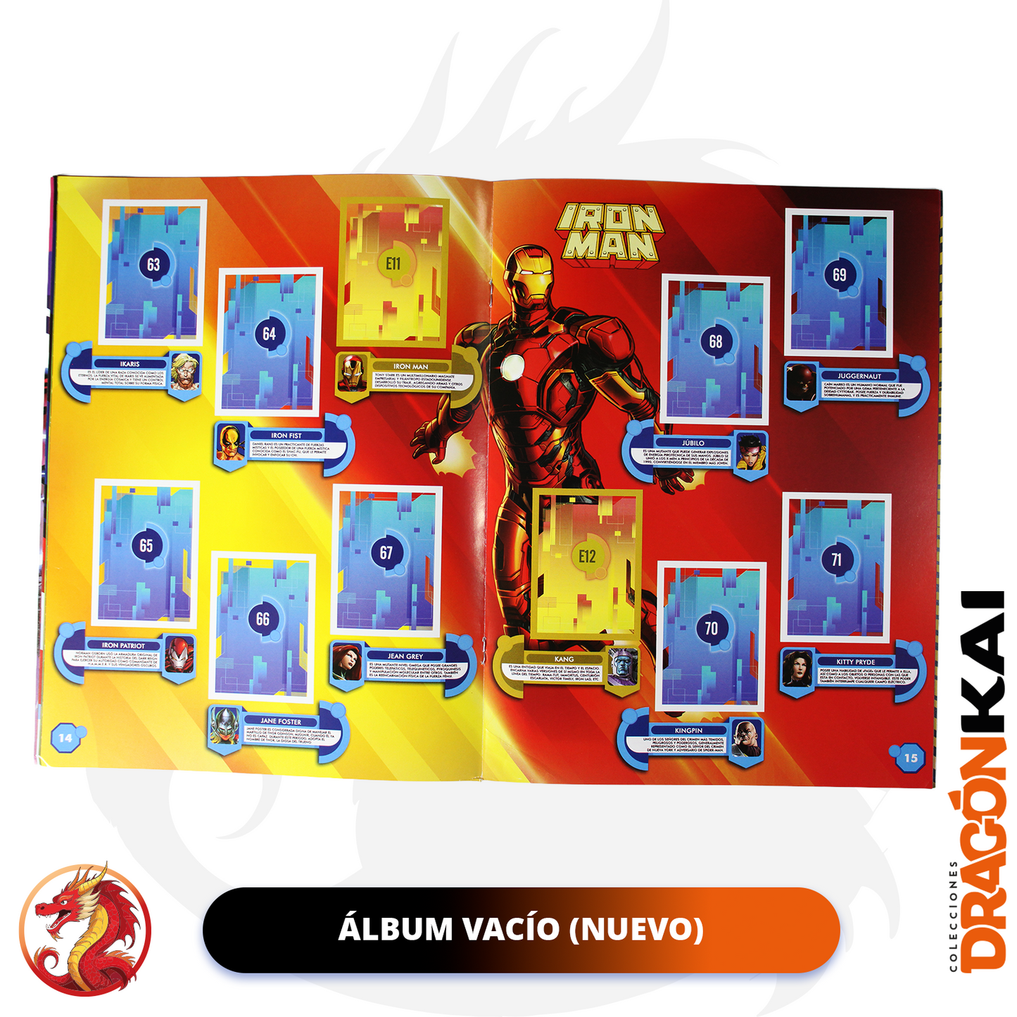 Álbum Enciclopedia Marvel + Set completo a pegar
