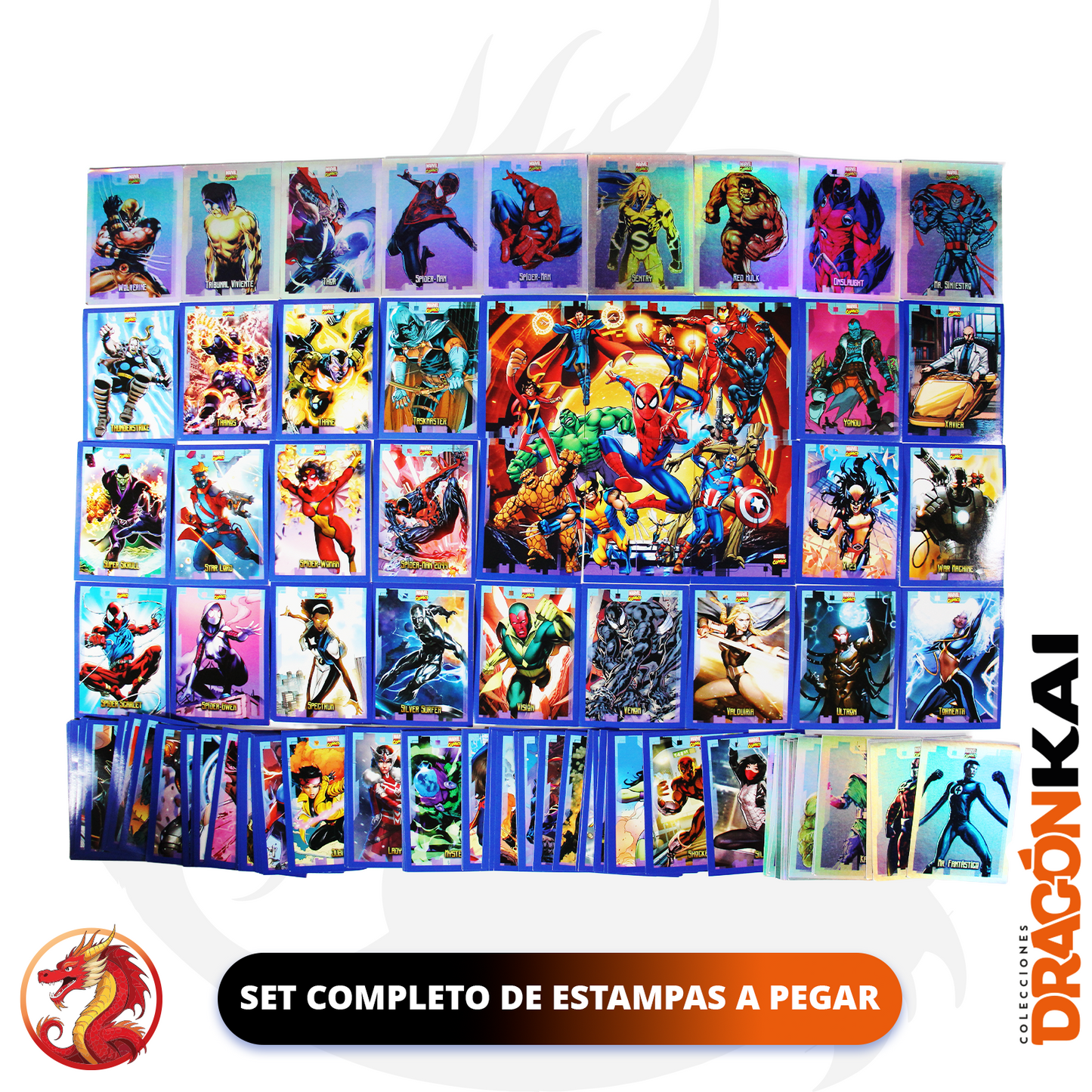 Álbum Enciclopedia Marvel + Set completo a pegar