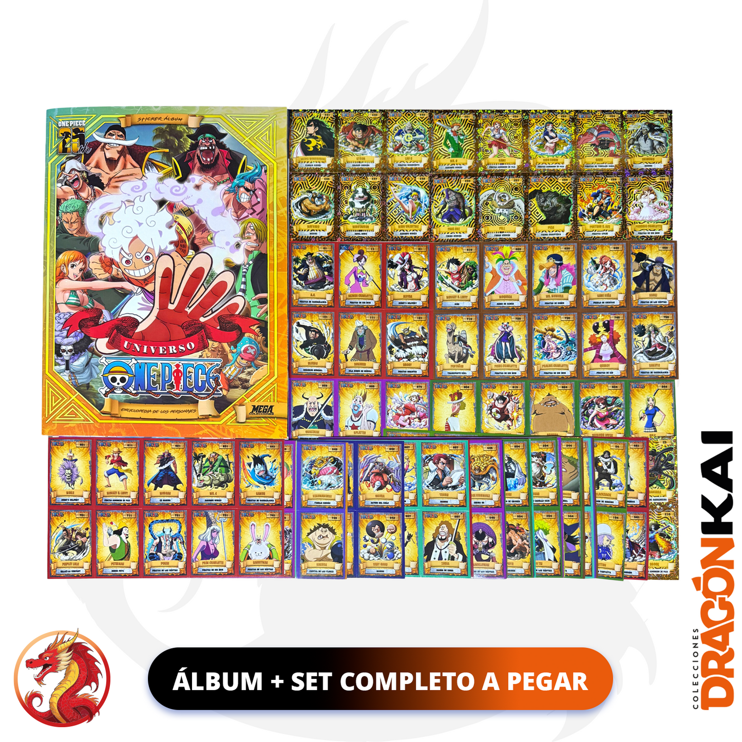 Álbum Enciclopedia Universe One Piece + Set completo a pegar