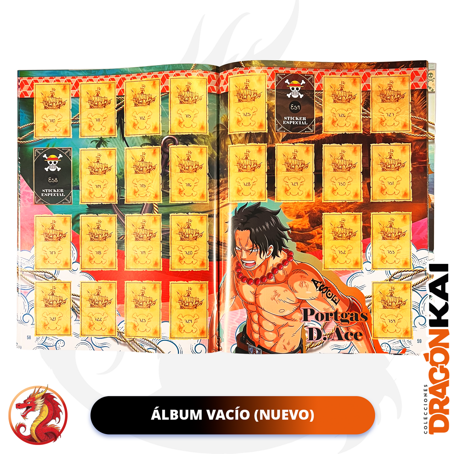 Álbum Enciclopedia Universe One Piece + Set completo a pegar