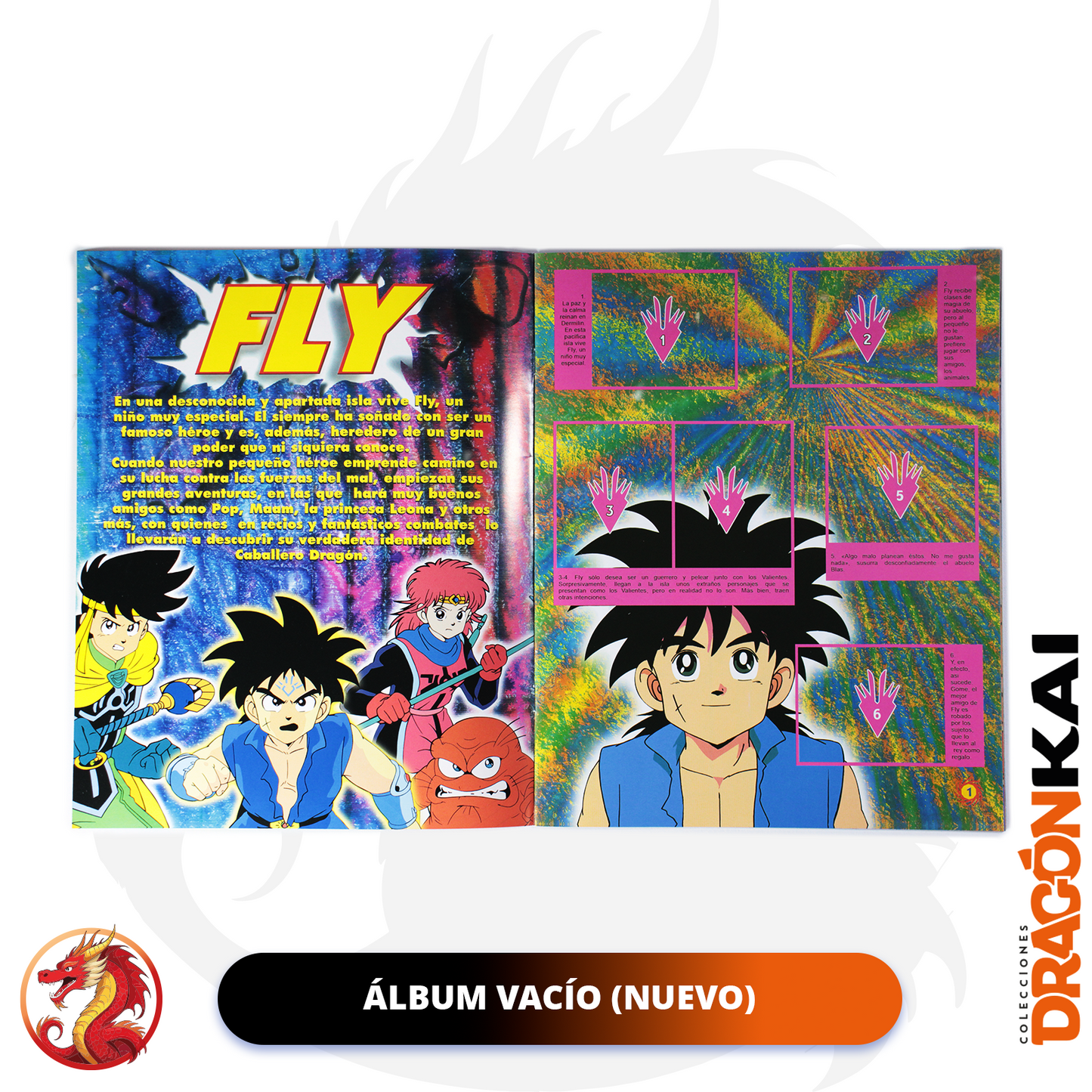 Álbum Las Aventuras de Fly (Re. Navarrete) + Set completo a pegar