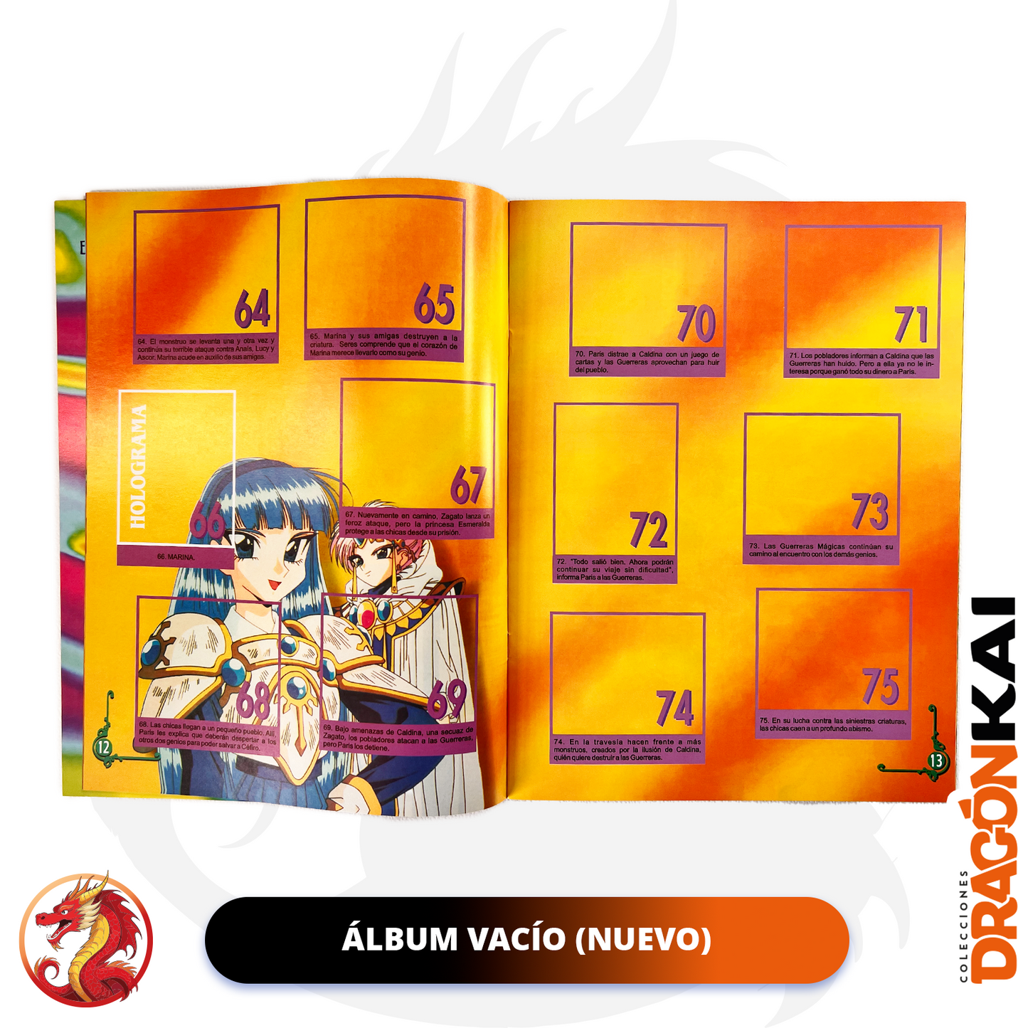 Álbum Guerreras Mágicas (Re. Navarrete) + Set completo a pegar