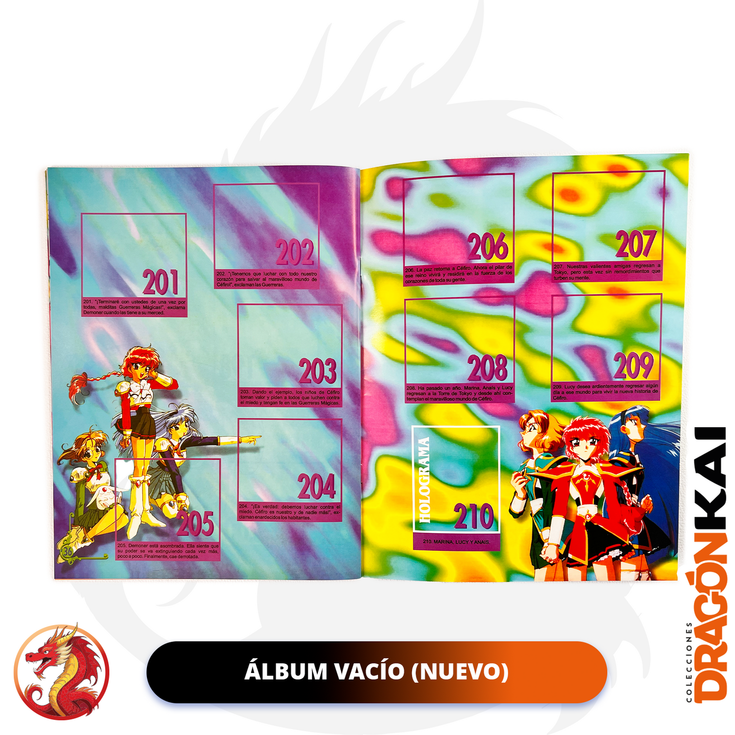 Álbum Guerreras Mágicas (Re. Navarrete) + Set completo a pegar