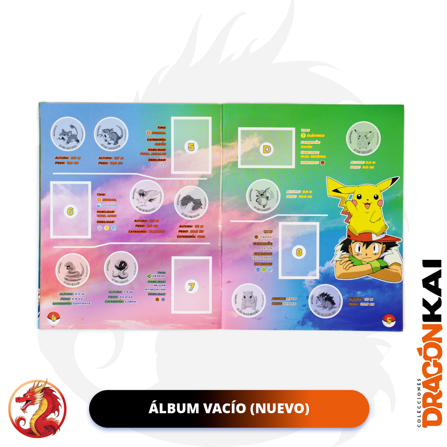 Guía de Tazos Pokémon + Set completo a pegar