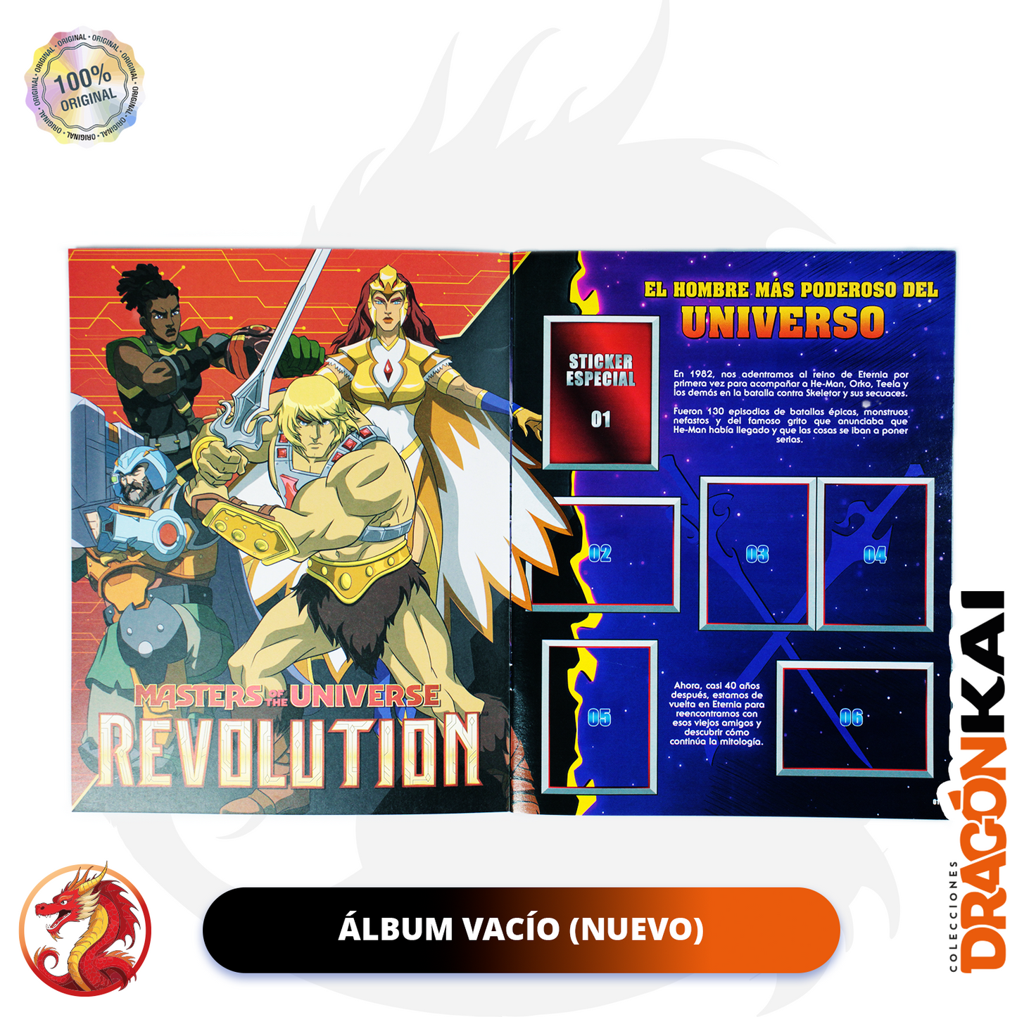 Álbum He Man (Editorial Berlín) + Caja de 50 Sobres