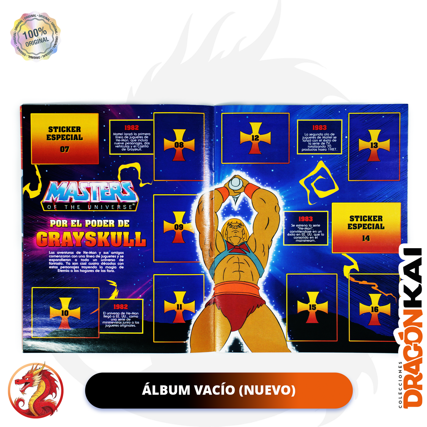 Álbum He Man (Editorial Berlín) + Caja de 50 Sobres