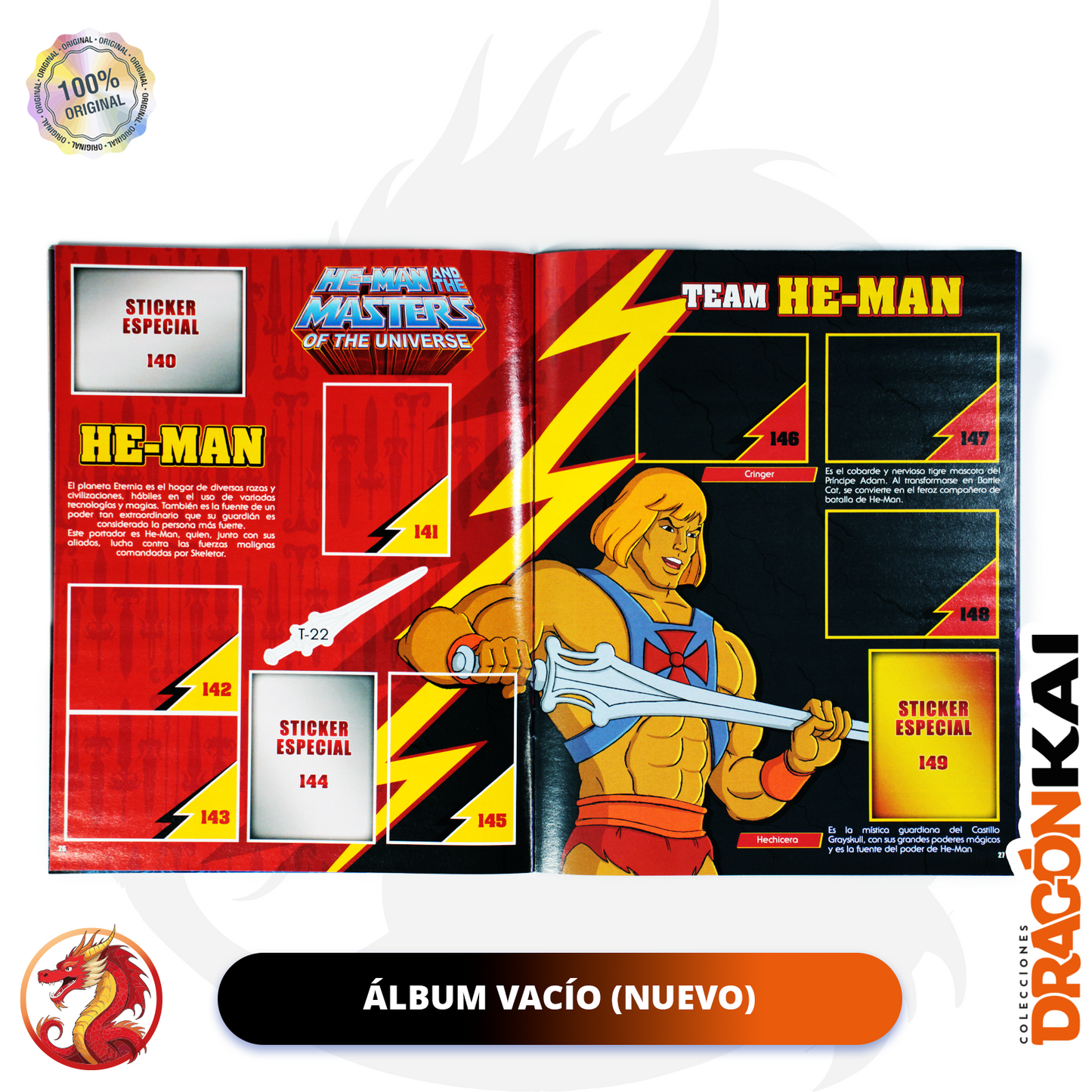 Álbum He Man (Editorial Berlín) + Caja de 50 Sobres