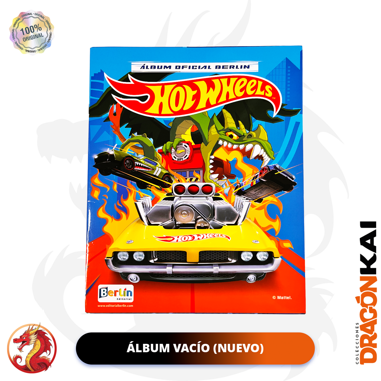 Álbum Hot Wheels (Editorial Berlín) + Set completo de estampas y tarjetas