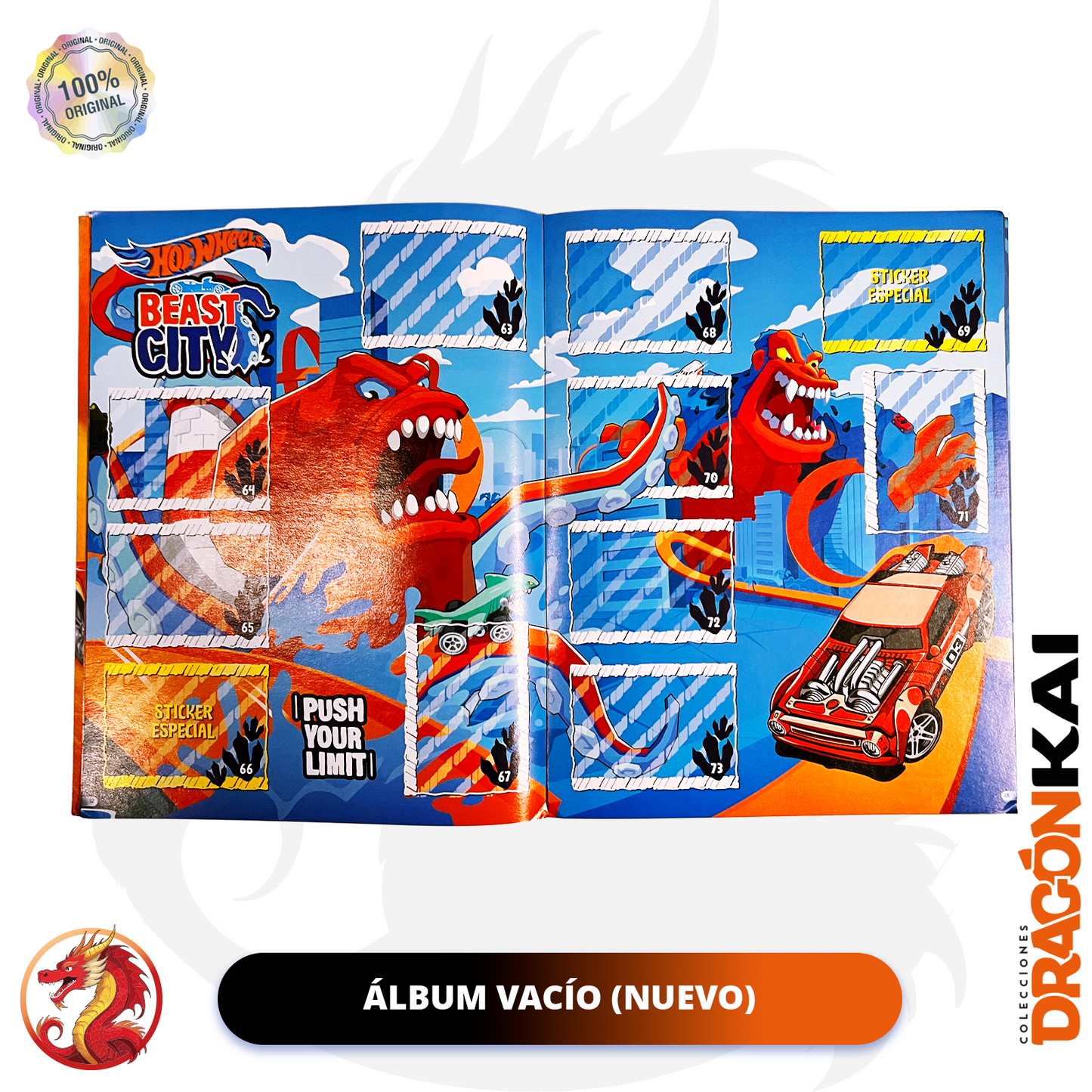 Álbum Hot Wheels (Editorial Berlín) + Set completo de estampas y tarjetas