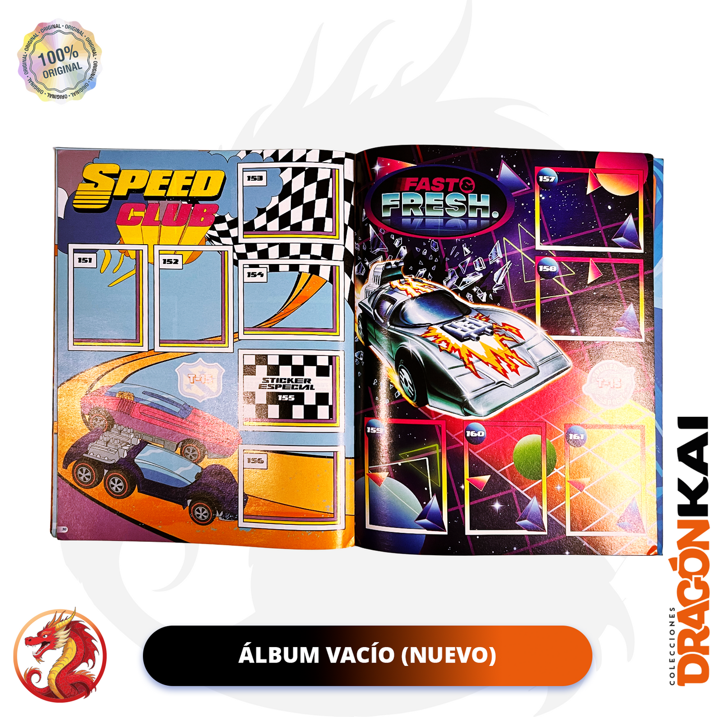 Álbum Hot Wheels (Editorial Berlín) + Set completo de estampas y tarjetas